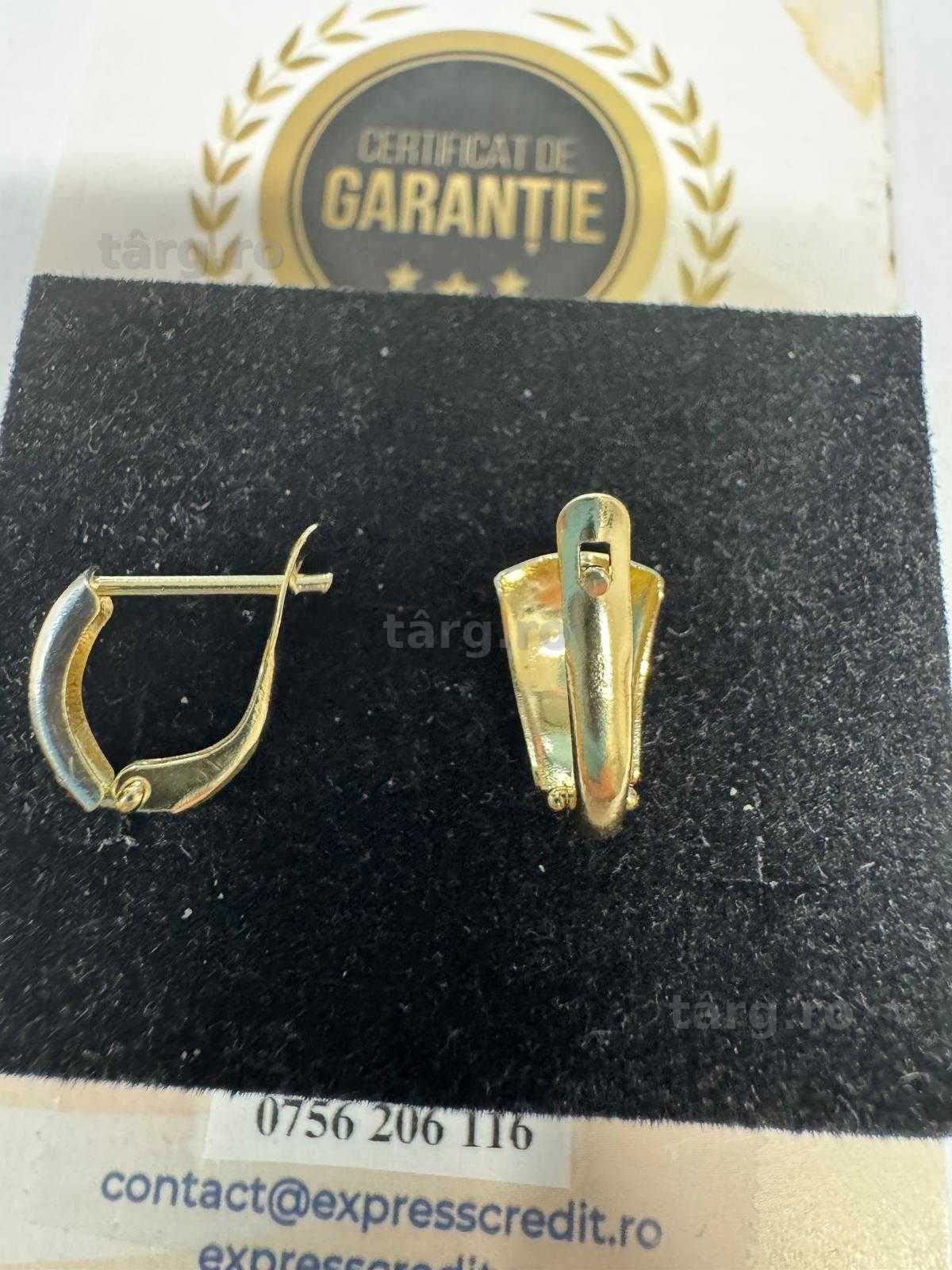 Cercei din aur 14k (69342.1/ 10 Pacurari 1) Garantie 2ani! 4
