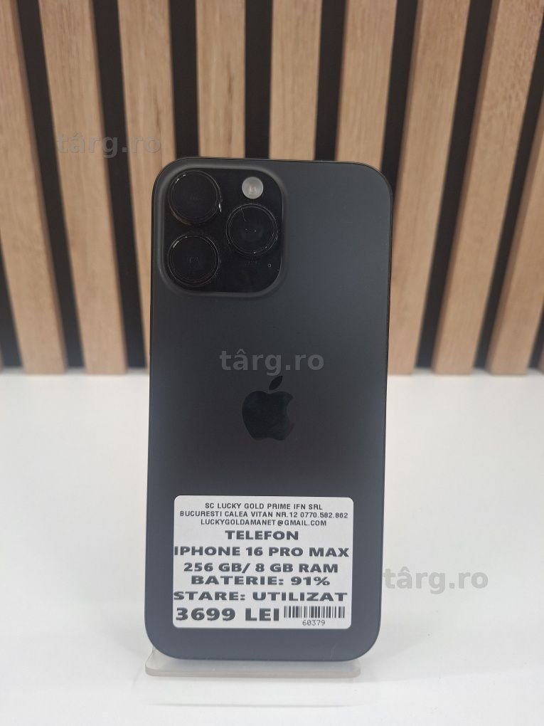 IPhone 16 Pro Max 256Gb 91% Baterie Garantie/Factura #60379