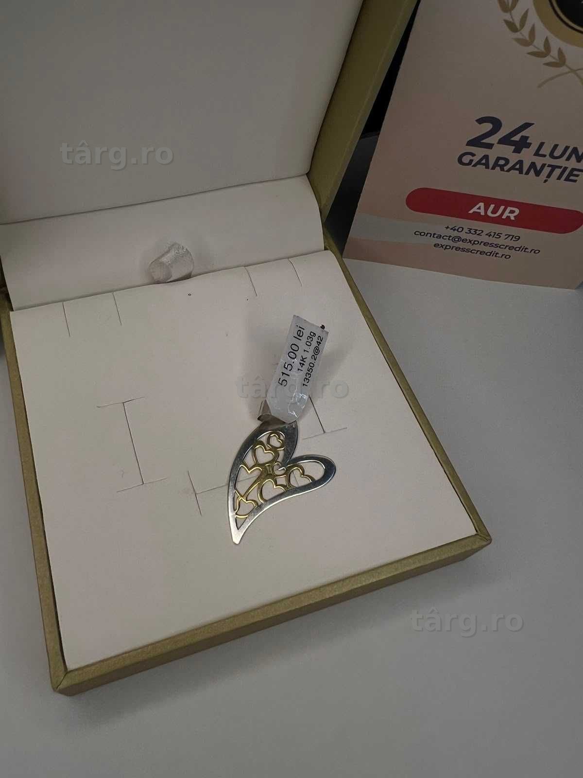Pandantiv Aur 14k 1.03gr (AG42 B.13350.2) GARANTIE 24 LUNI
