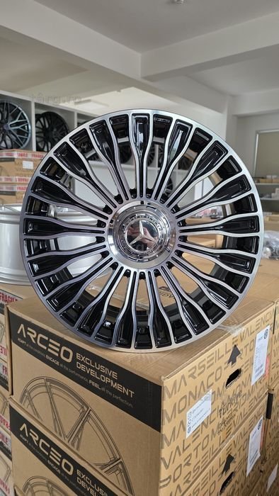 Jante Mercedes R18 5x112 Stil Maybach S680 Noi A B C E S CLA CLS CLE CLK GLA GLB GLC GLE GLS GLK ML Vito V-Class Maybach AMG Audi BMW VW