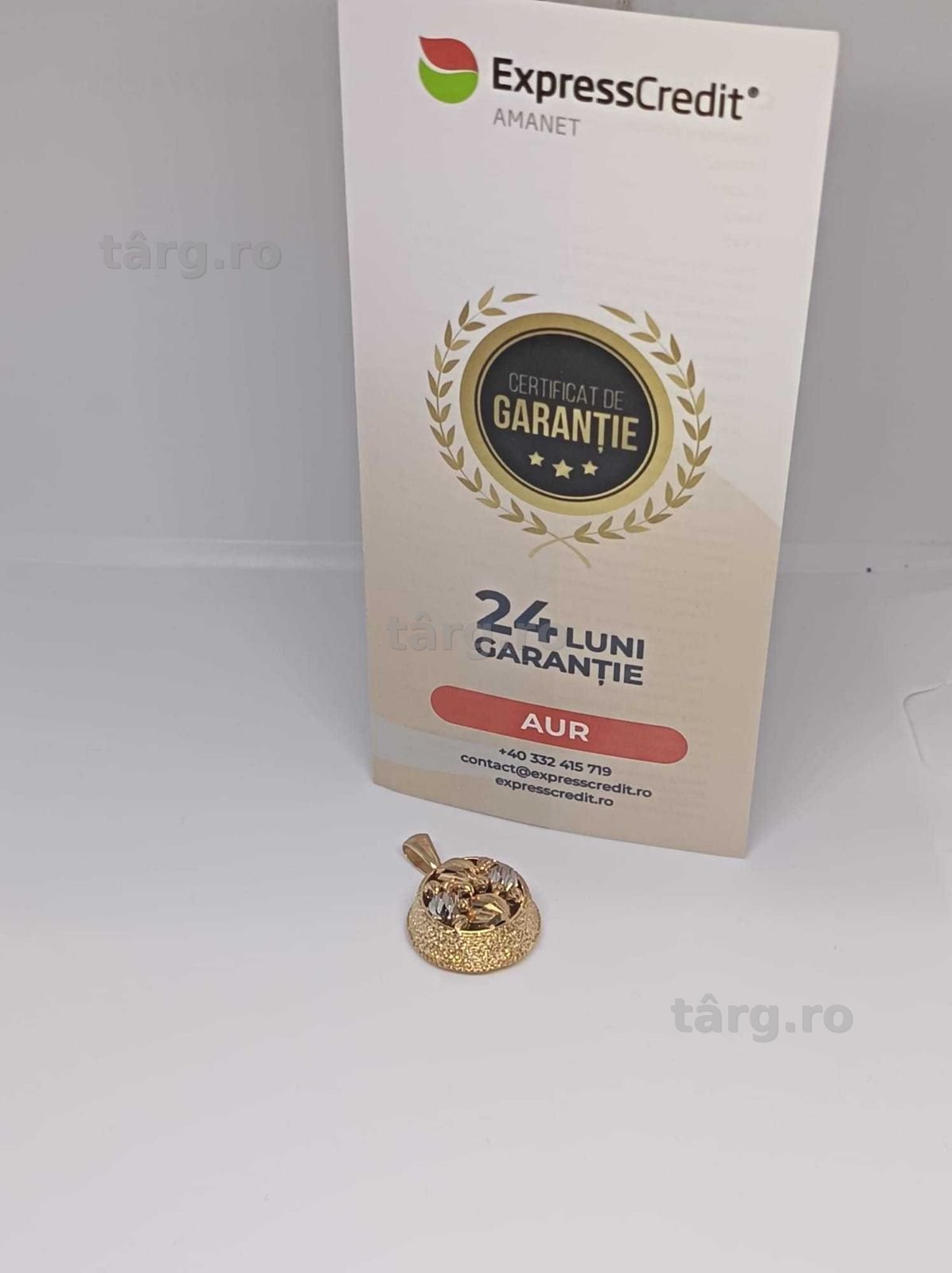 Pandantiv Aur 14K 6.21g (Ag4 Dacia B.52089.2) Garantie 2 ani