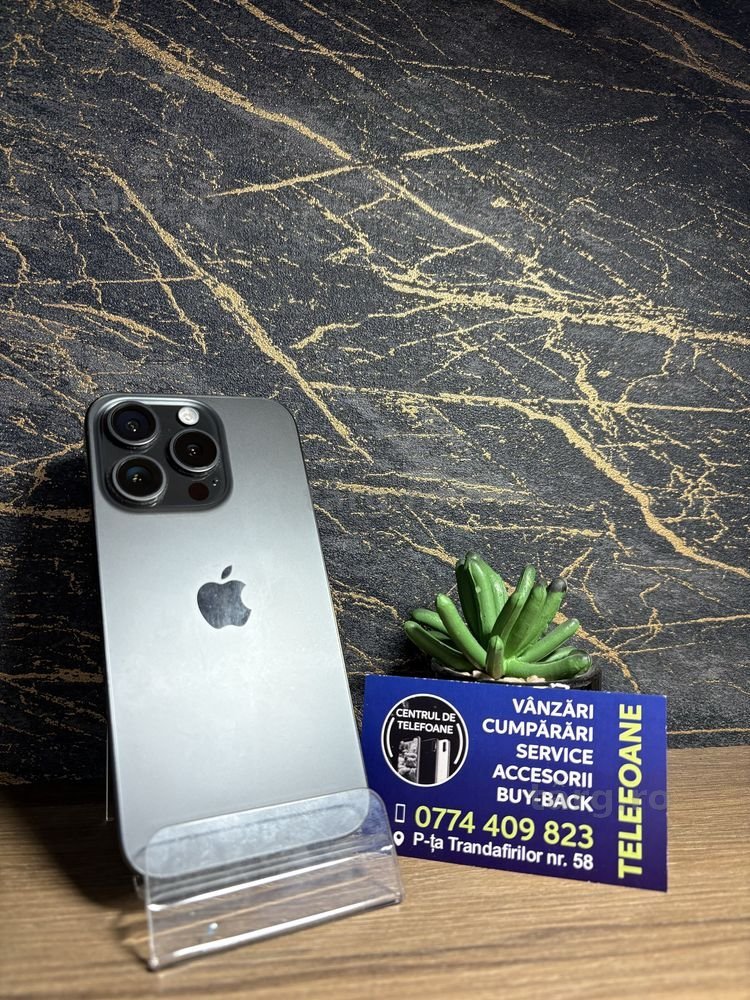 Iphone 15 Pro/128 GB/Garantie 2 ani Centrul de Telefoane/Rate