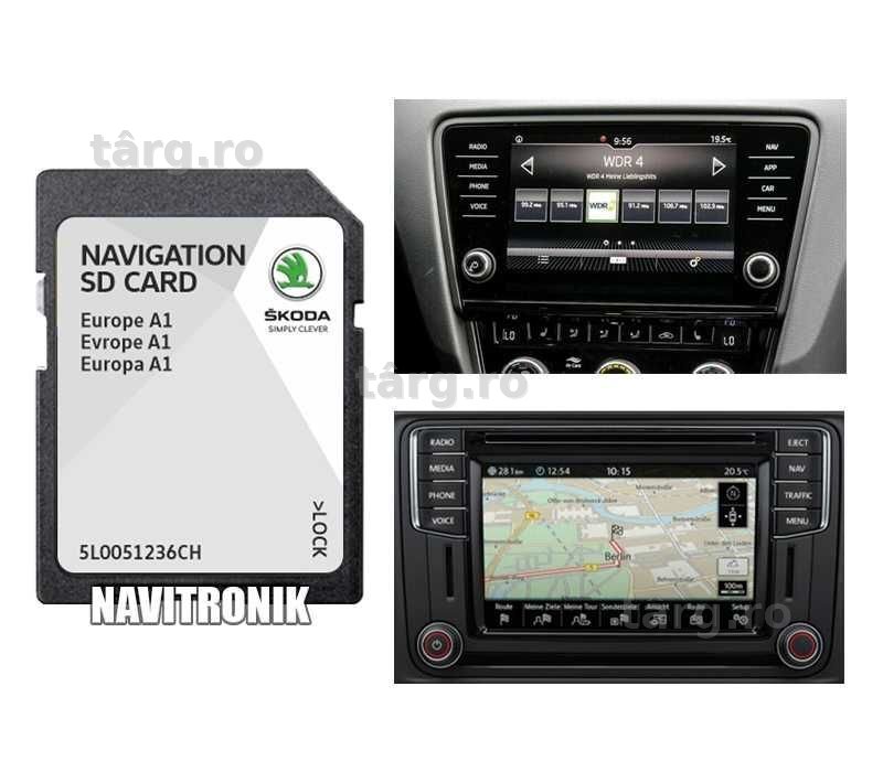 Card hărți navigație 2026 Skoda Octavia Superb Kodiaq Karoq Kamiq
