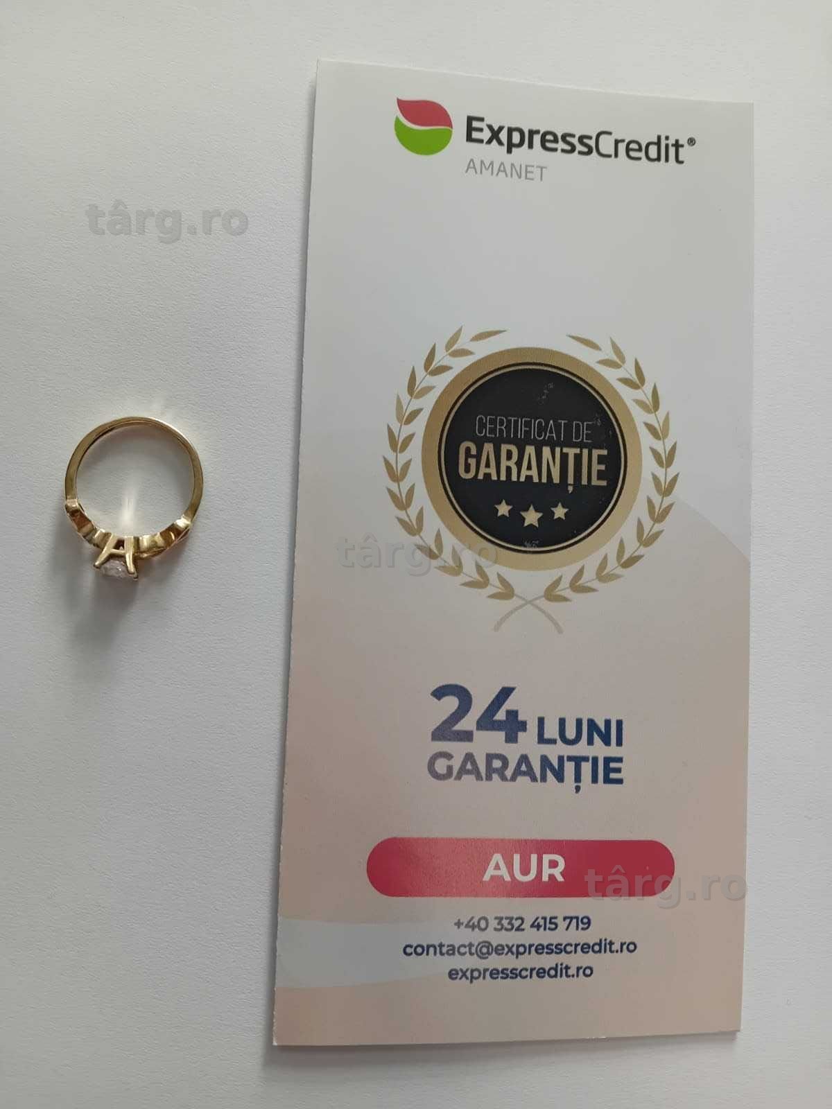 (Ag33) Inel Aur 14K/Garantie 2 ani