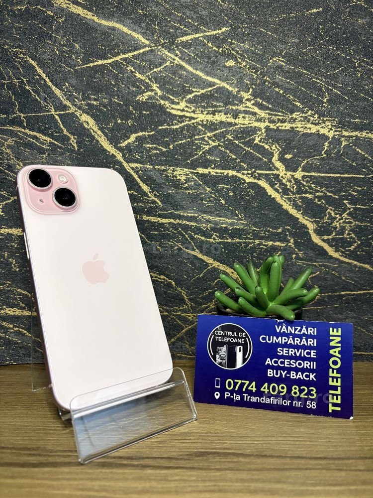 Iphone 15/256Gb/Garantie 2Ani Centrul de Telefoane/Rate
