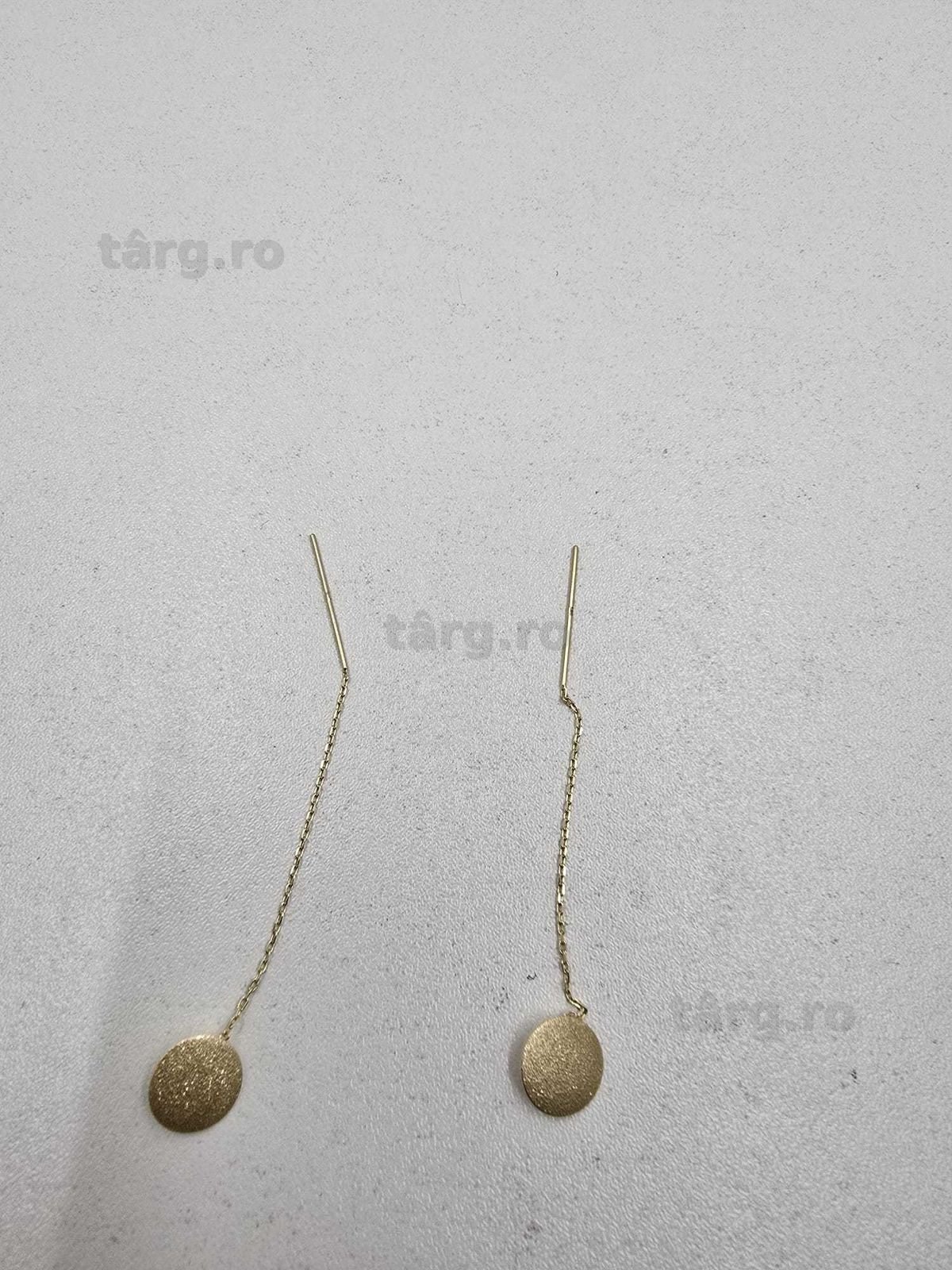 Cercei aur 14K 1.56gr (Ag25 Belvedere B.42215)-Garantie 2 Ani! 3