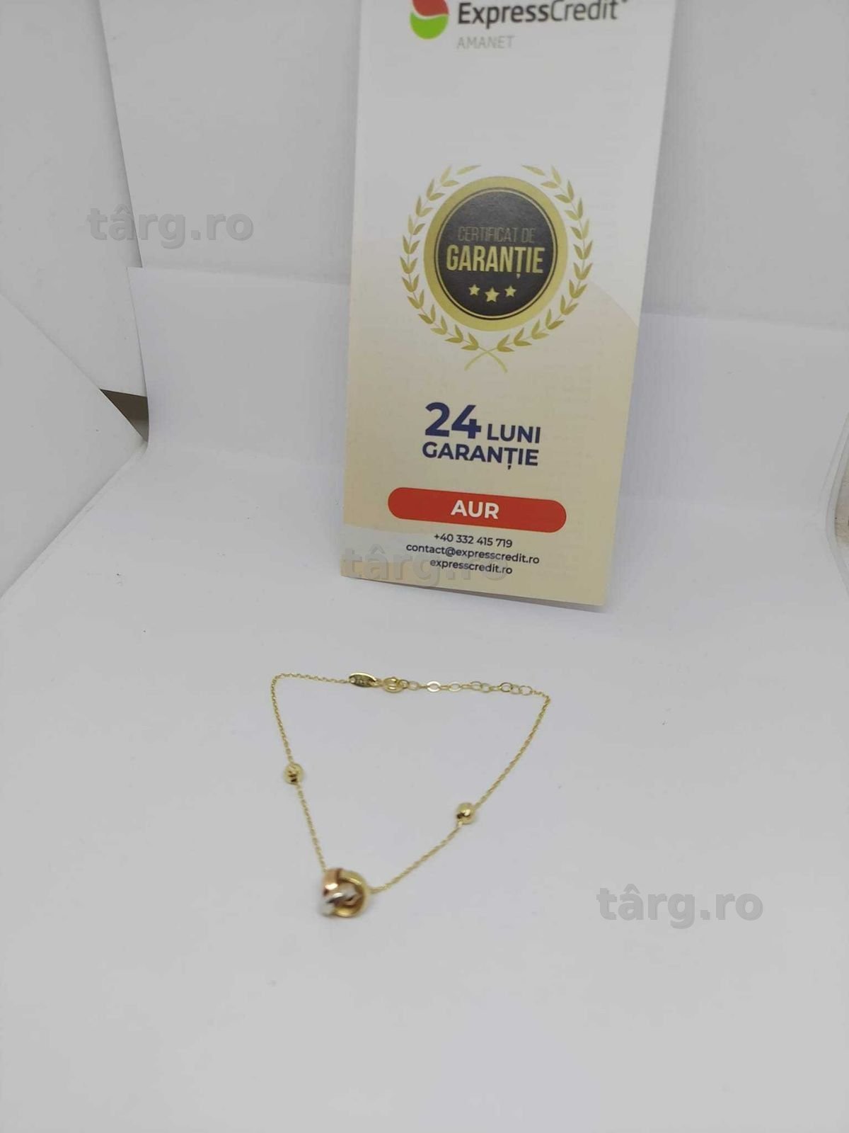 Bratara aur 14k 1.62gr [35205.1/30 Pacurari 2] Garantie 2 ani! 3