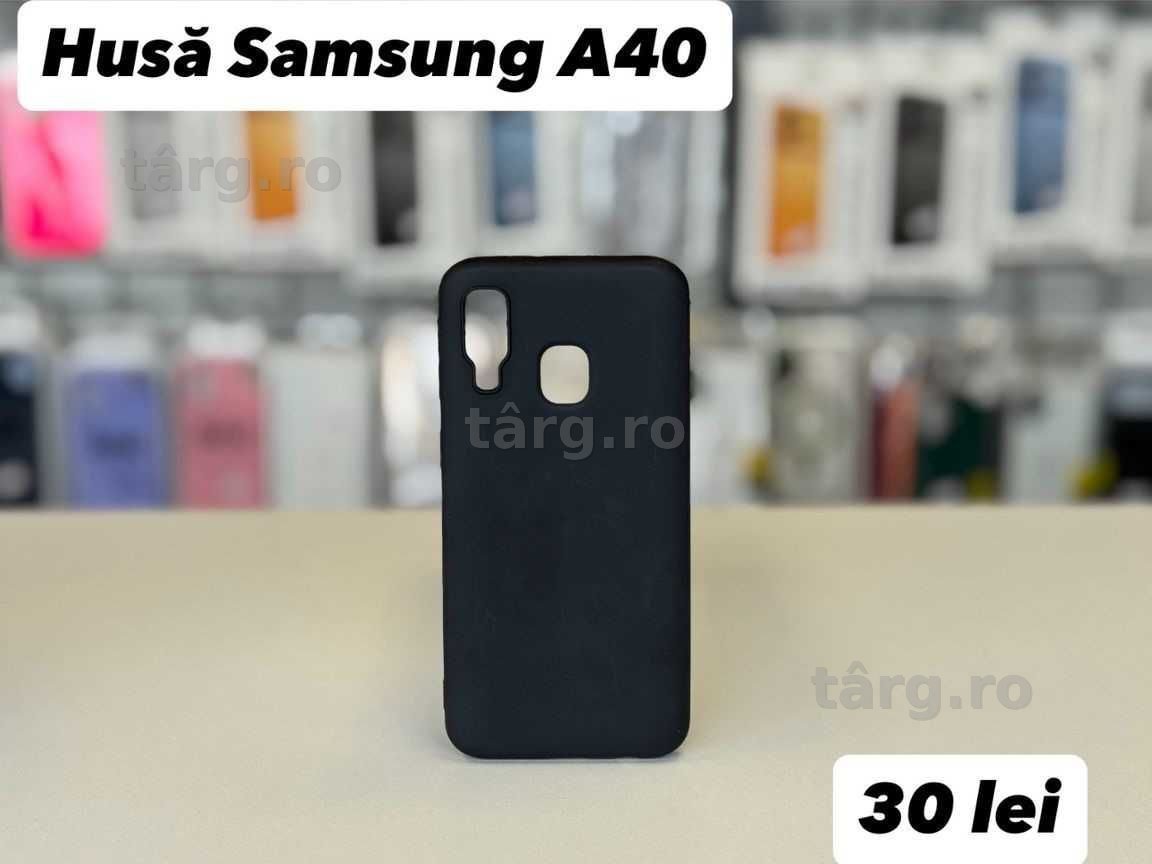 Husa silicon, folie, cablu, incarcator  Samsung A40