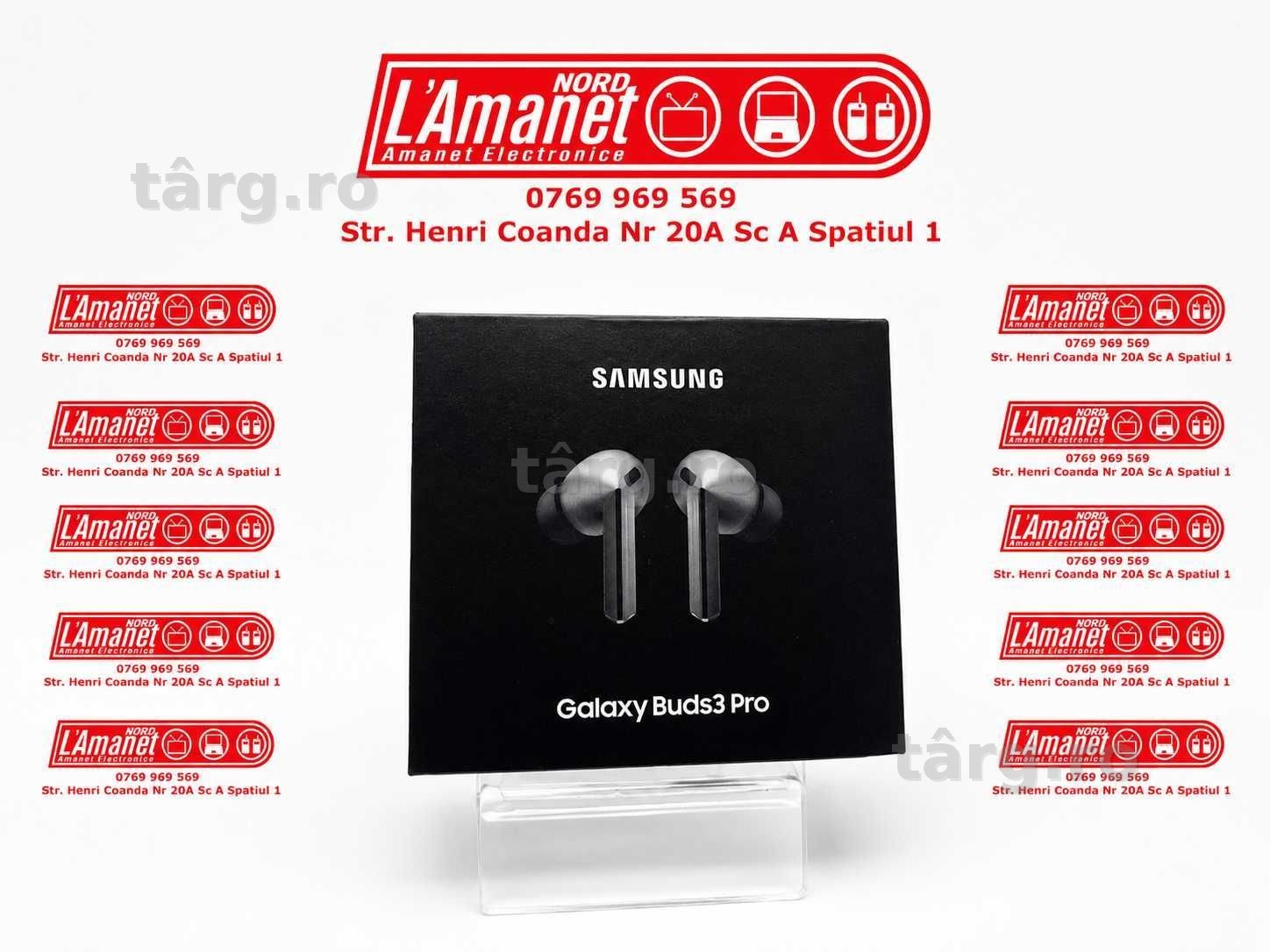 Casti SAMSUNG Galaxy Buds3 Pro Silver Stare Excelenta Garantie - Nord