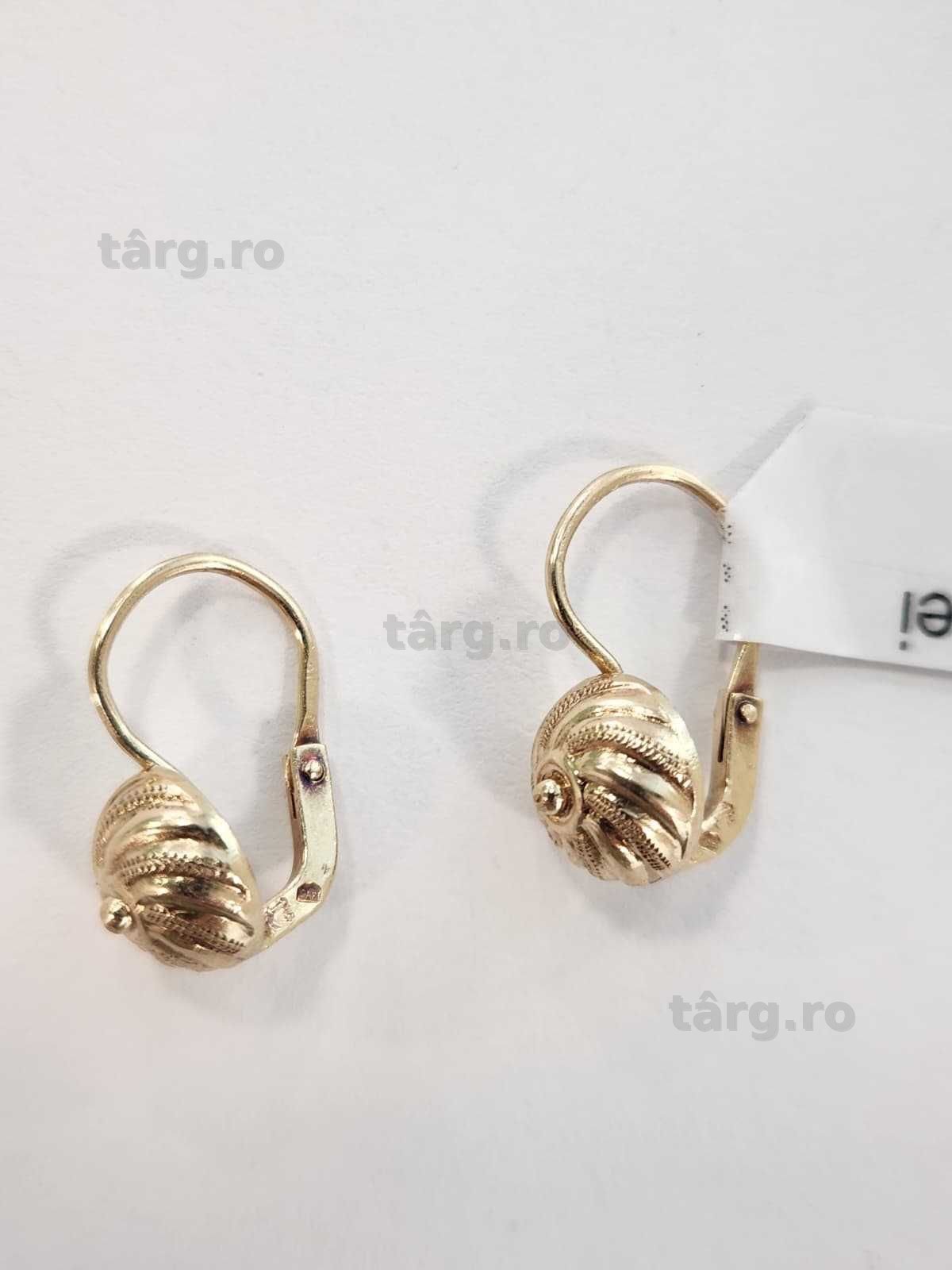 Cercei aur, 14k, 1.63g (b 68773.1 Ag2 Tudor)