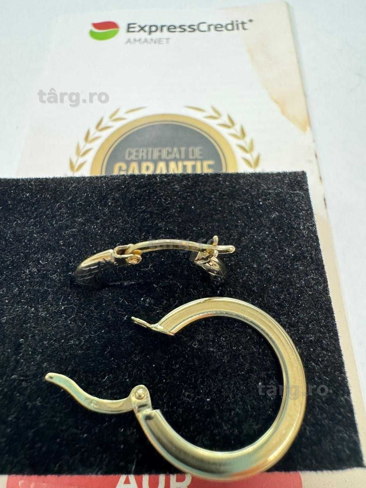 Cercei din aur 14k (70089.4/ 10 Pacurari 1) garantie 2 ani! 6