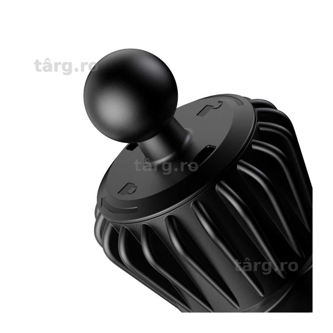 Suport Auto, montaj Ventilatie, Magnetic, Circle, PullClip, Black 6