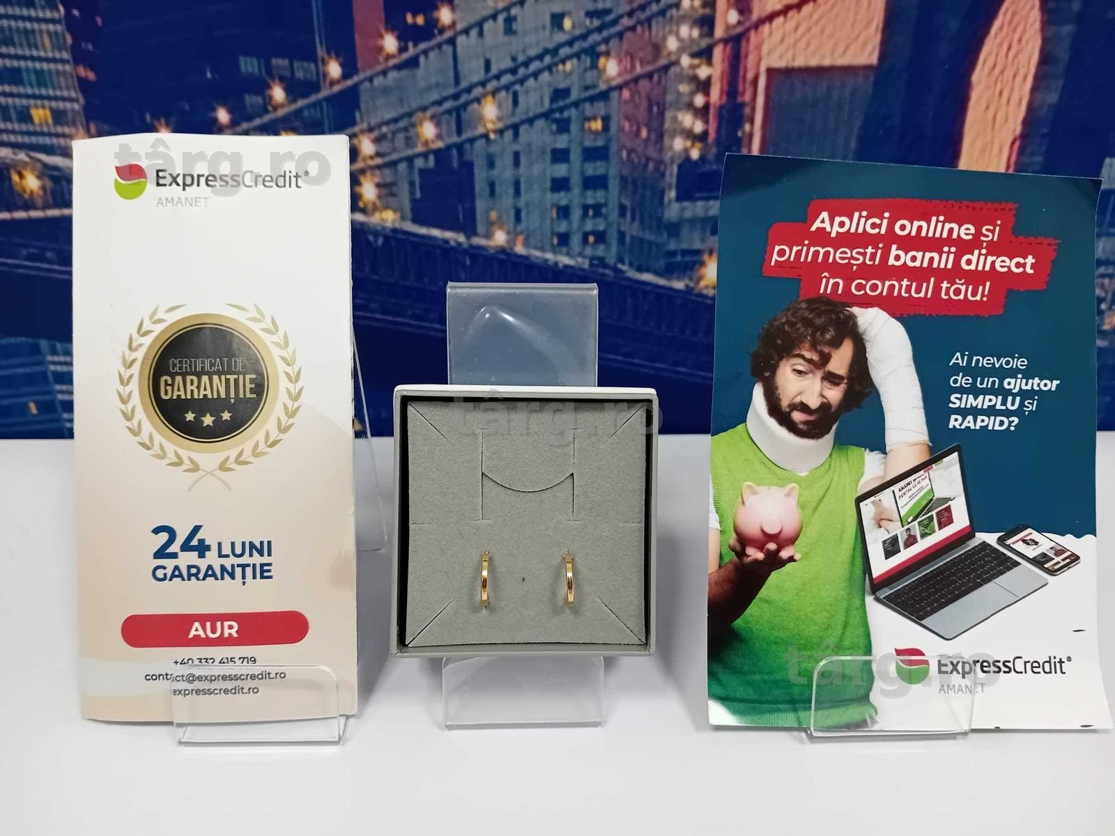 Cercei 18k 1.07gr (34680.1/30 Pacurari 2) Garantie 2 Ani!