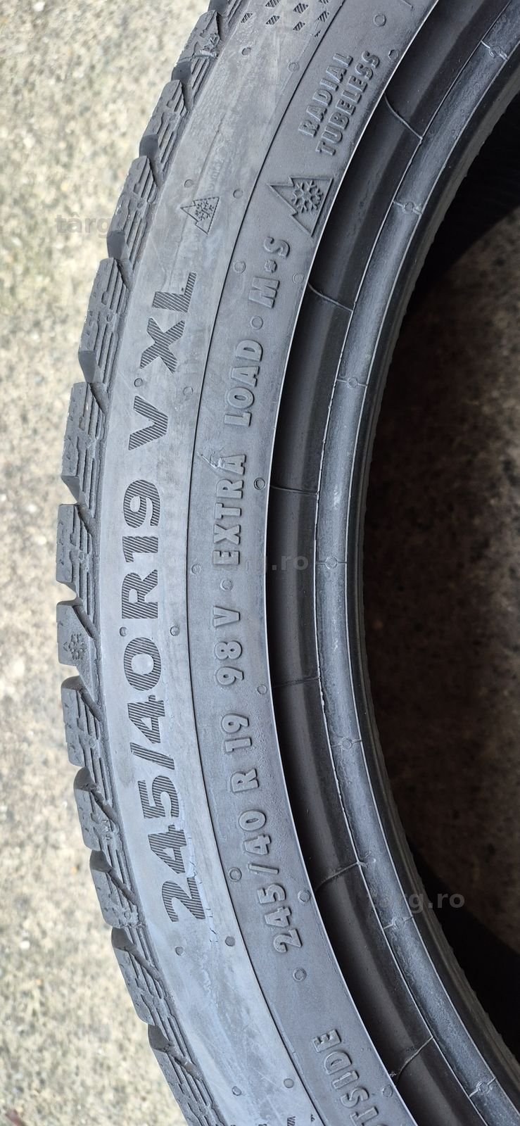 4 anvelope iarna Continental 245/40/19,dot 2020.Pret pe bucata 6