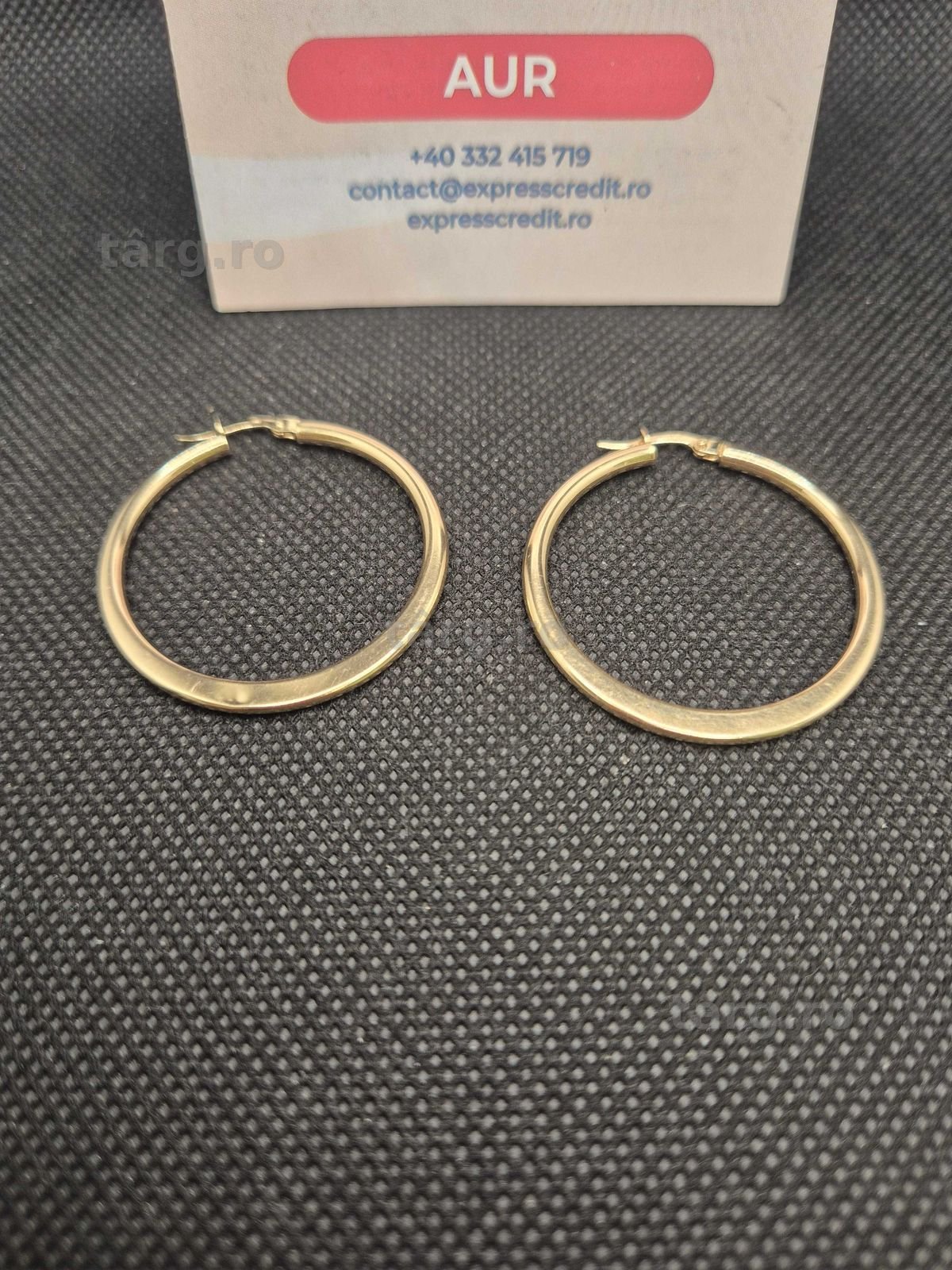 Cercei aur 14K 2.32g (50226.3 Ag11 Piata Nicolina) Garantie 2 ani! 3