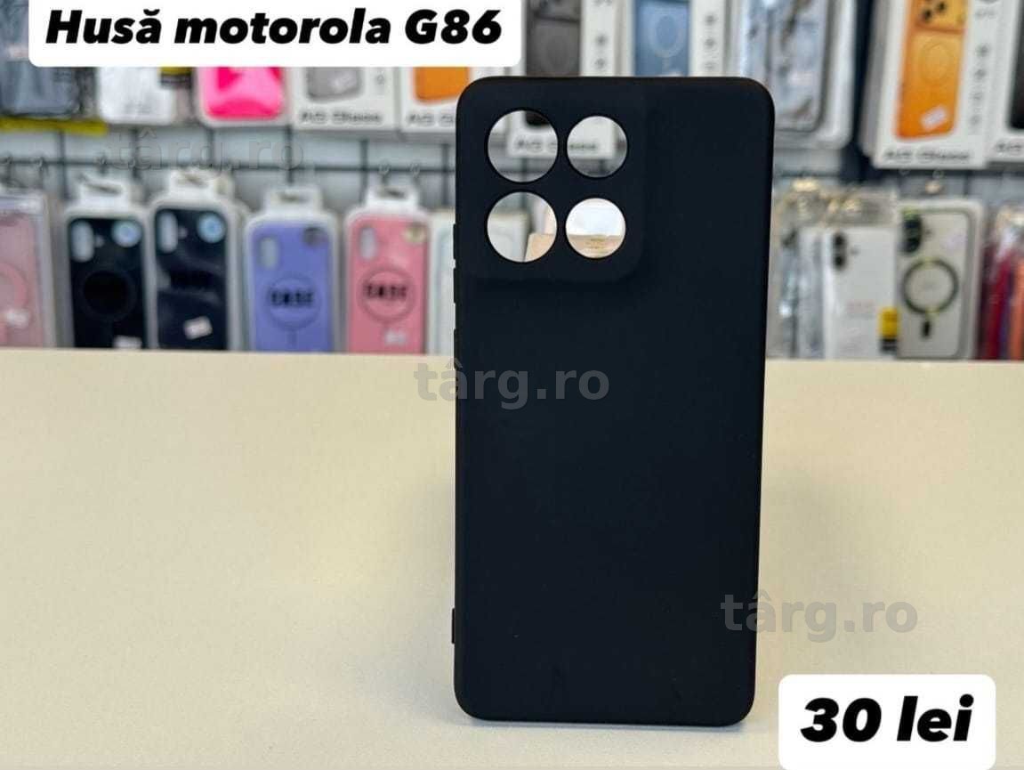 Husa silicon, folie, cablu, incarcator Motorola G86