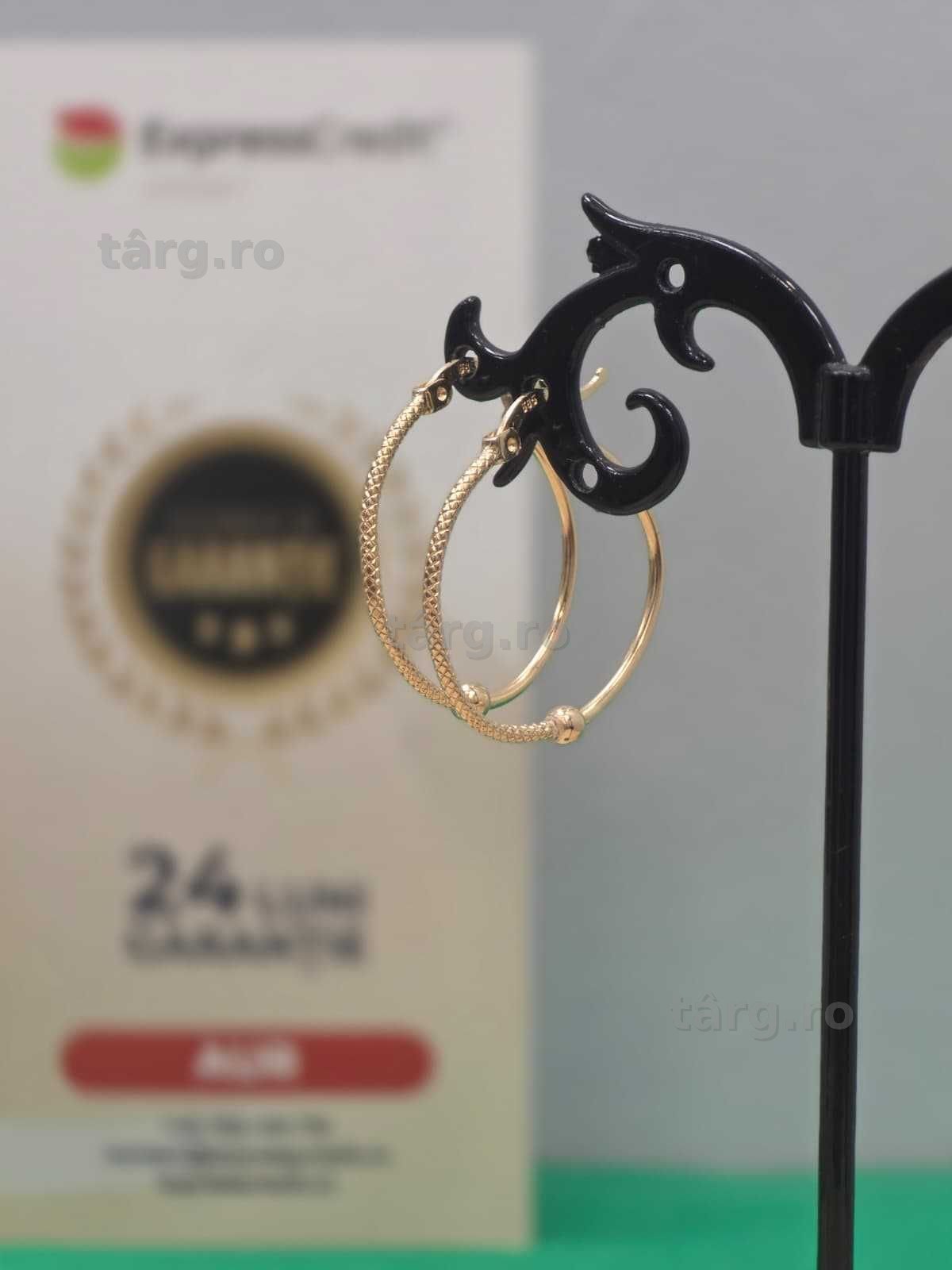 Cercei aur 14K 1.42g [Ag45 Bacau1 B.5254.1]