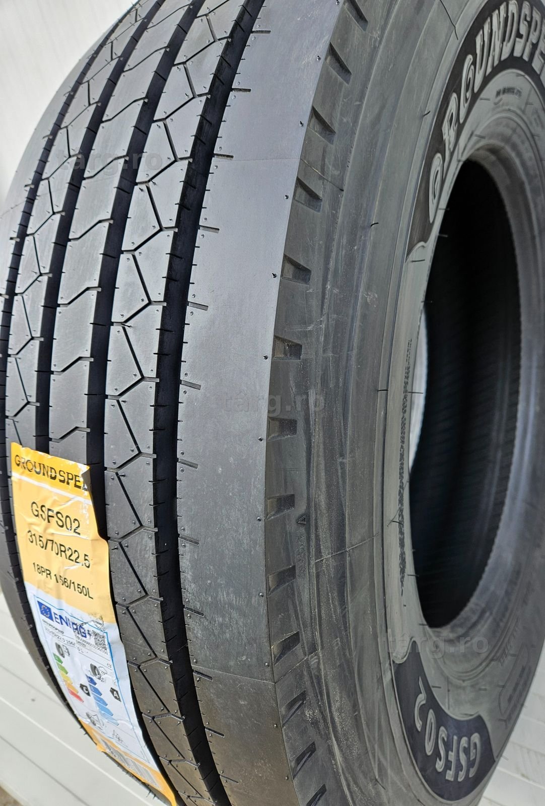 315/70 R22.5, 156L, GROUNDSPEED 18PR, Anvelope directie M+S 2