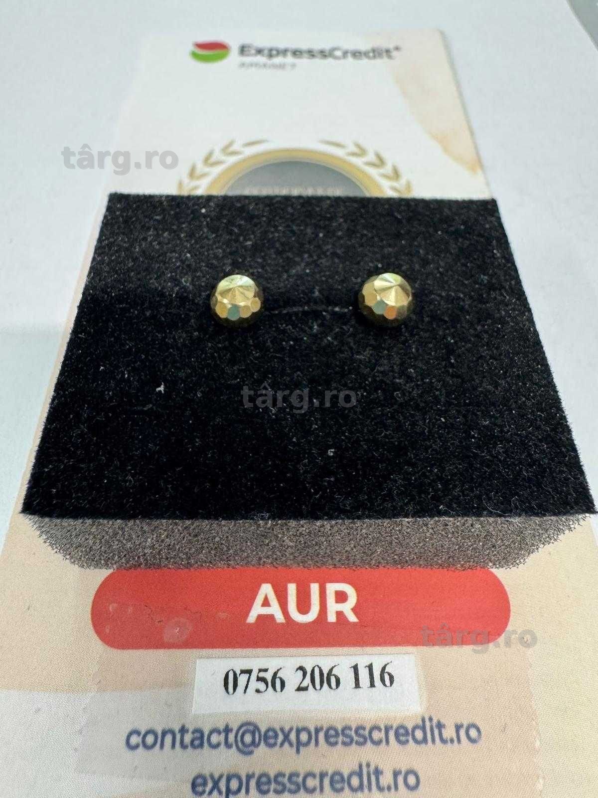 Cercei din aur 14k (70089.1/ 10 Pacurari 1) garantie 2 ani!