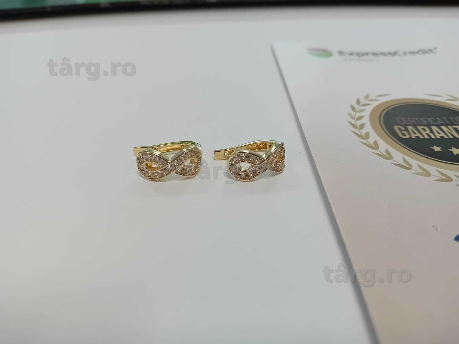 (Ag33) Cercei Aur 14K/Garantie 2 ani