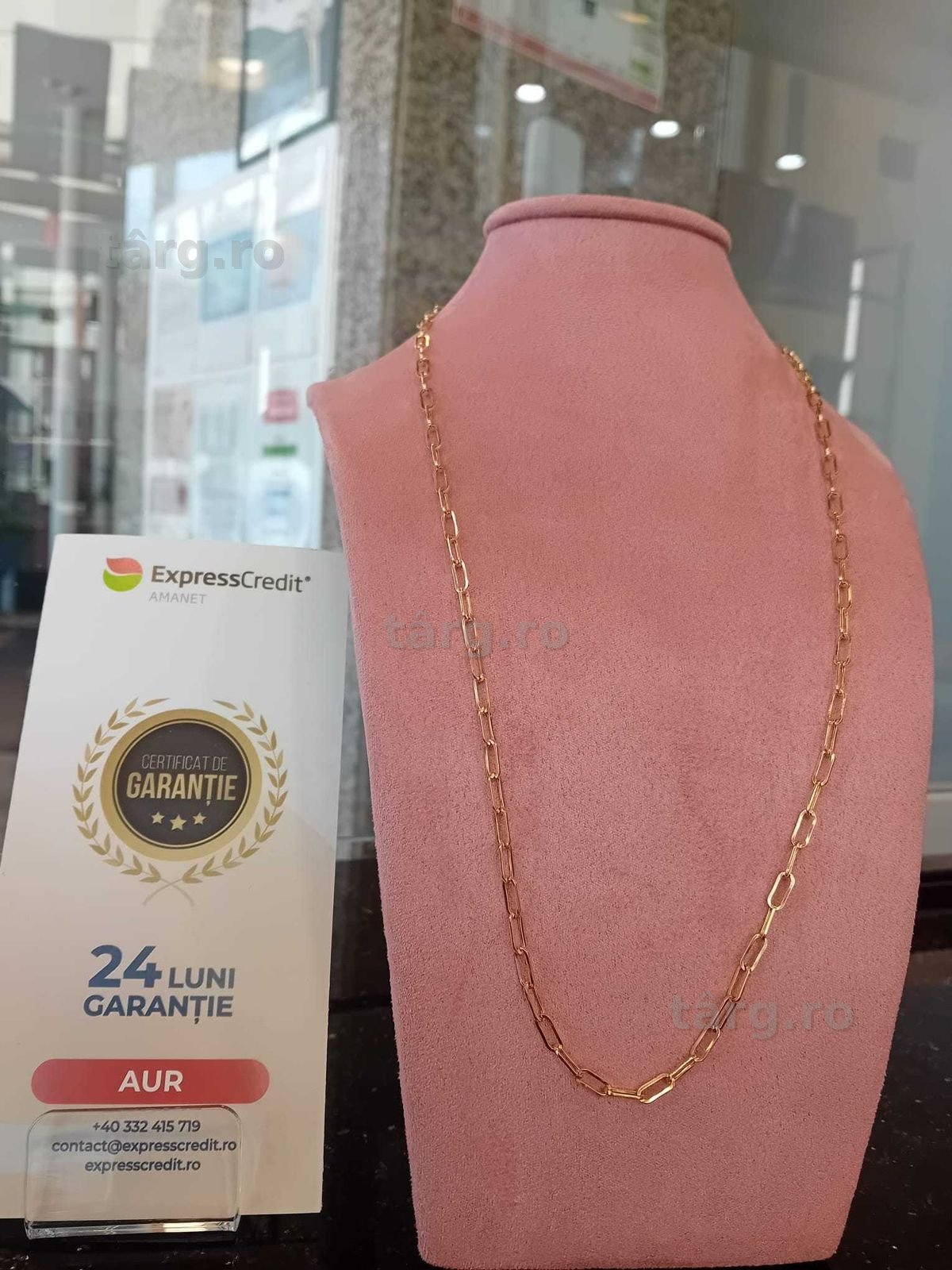 Lant aur 14k 3.93g 55cm (Iulius Mall)(B-459) Garantie 2 ani!