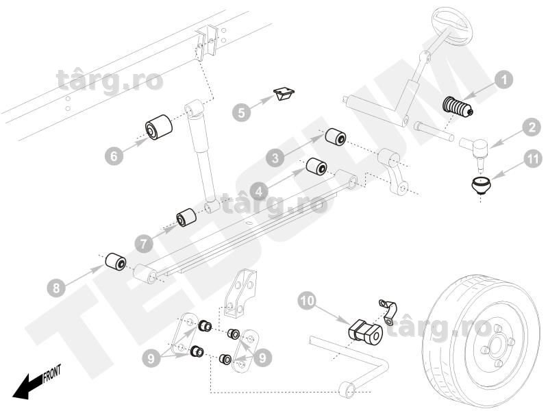 Bucsa bucse fata spate Nissan ATLEON ani 2000-2014