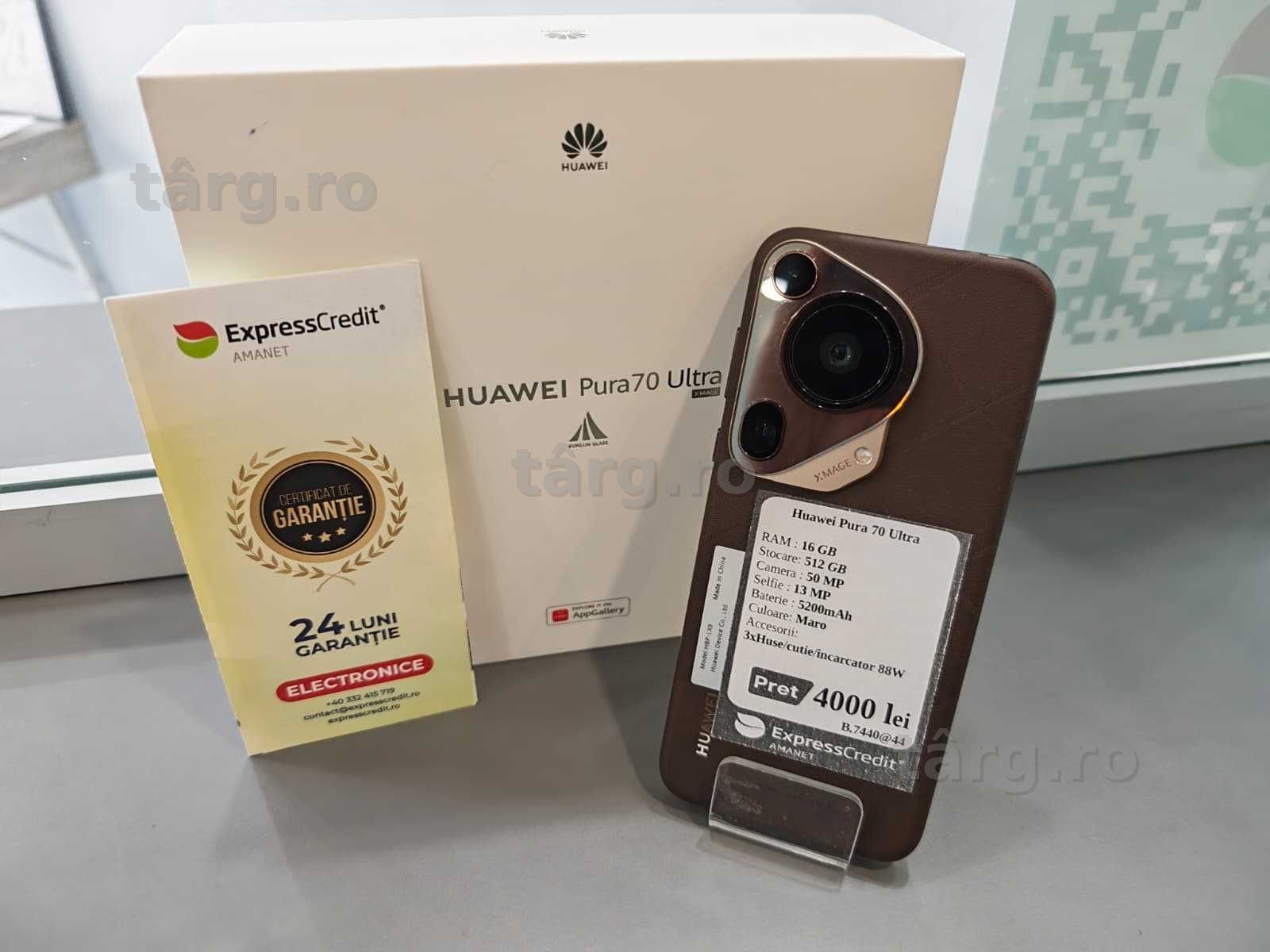 Huawei Pura 70 Ultra 5G 16/512Gb (Ag44 B7440) - Garantie 2 ani!
