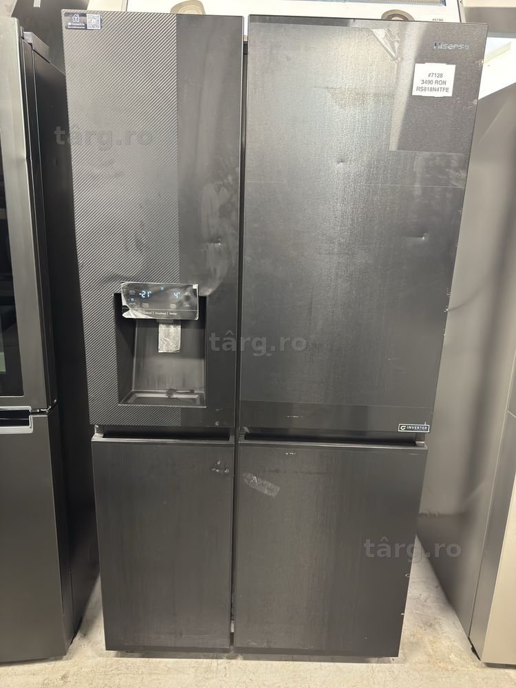 !! PROMOTIE!! Frigider Side by Side Hisense RS818N4TFE cu factura si garantie 12 luni