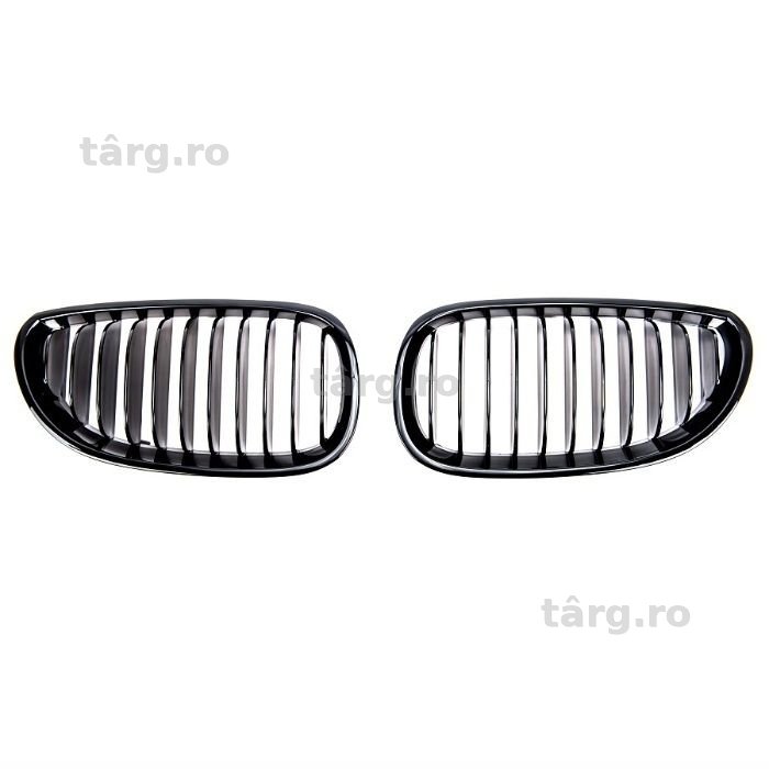 Grile M-Look BMW E60 E61 Negru lucios Simplu