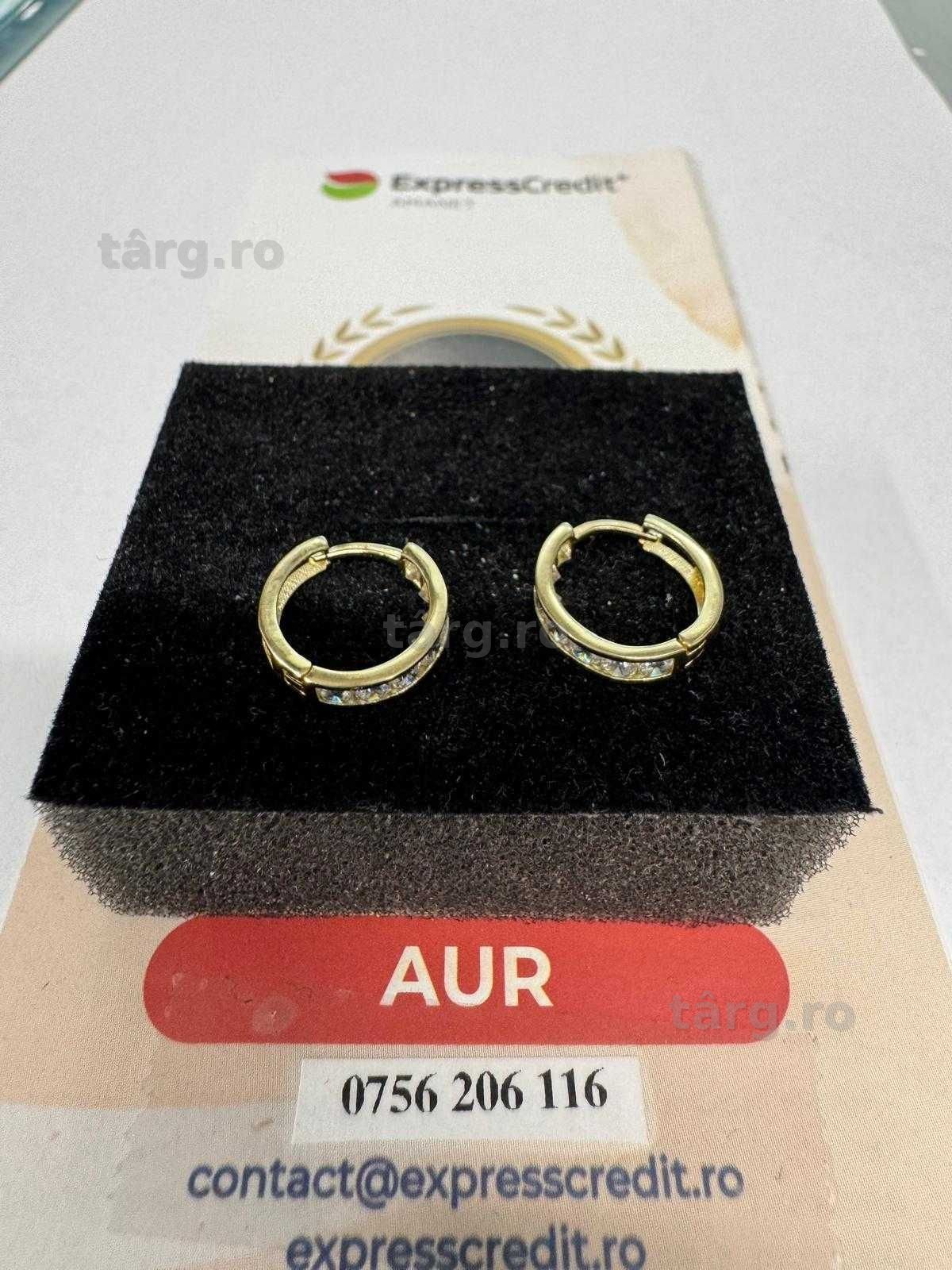 Cercei din aur 14k (69834.1/ 10 Pacurari 1) garantie 2 ani!