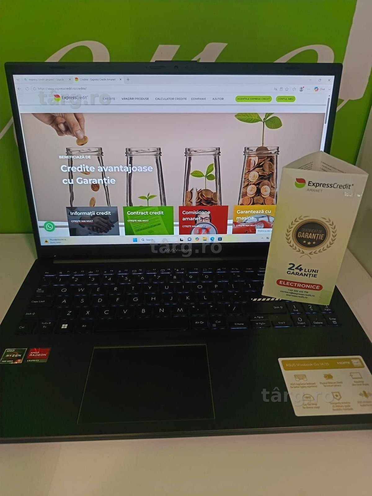 (AG41) Laptop ASUS VivoBook Go 15 b6370 Garantie 2 ani
