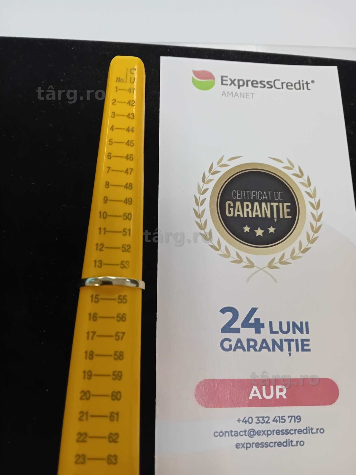 (Ag33) Inel Aur 14K/ Garantie 2 Ani 3