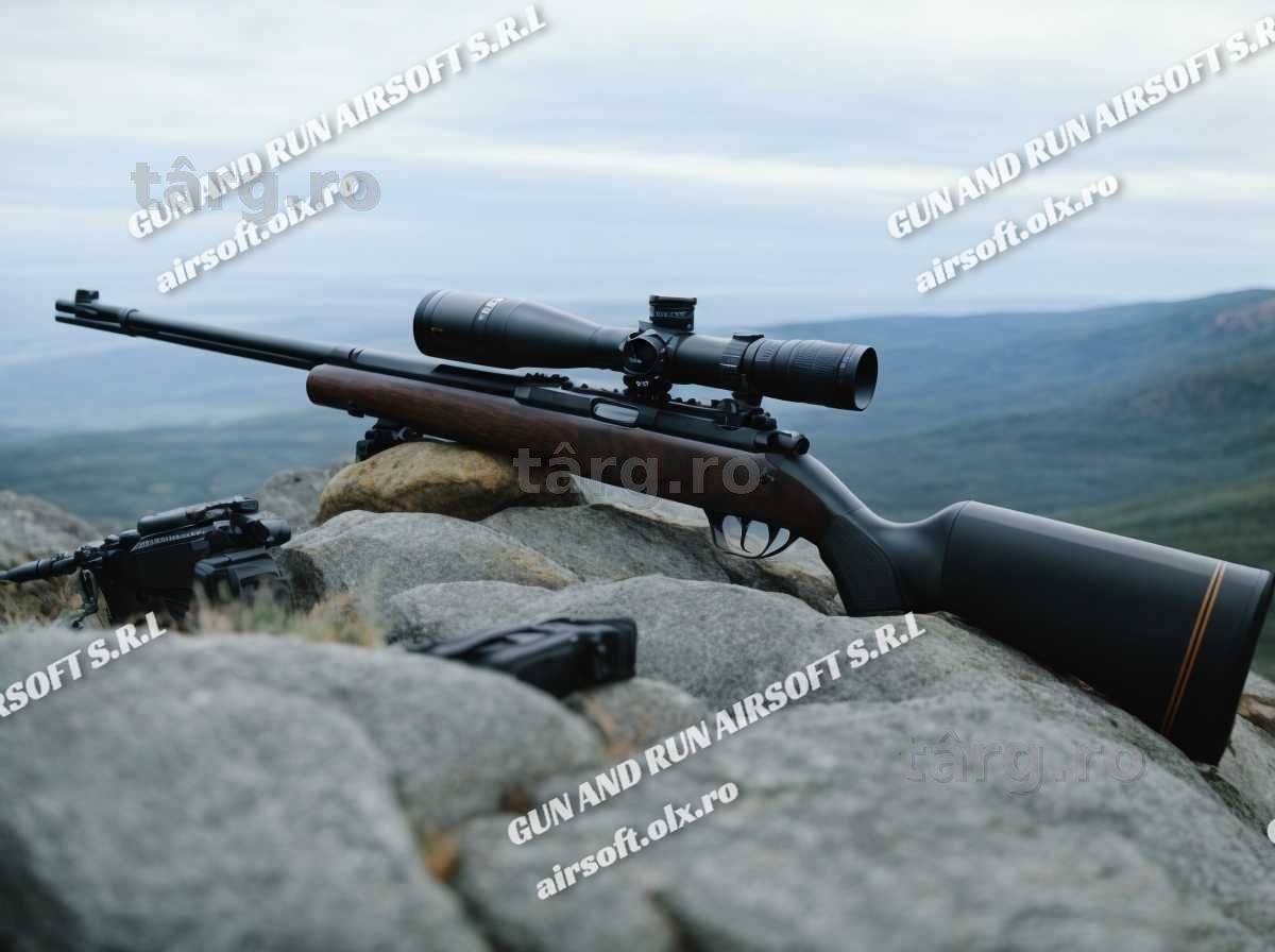 PUSCA CU LUNETA SI BIPOD !! (Sniper Foarte Mare) ! Arma Puternica~ Arc