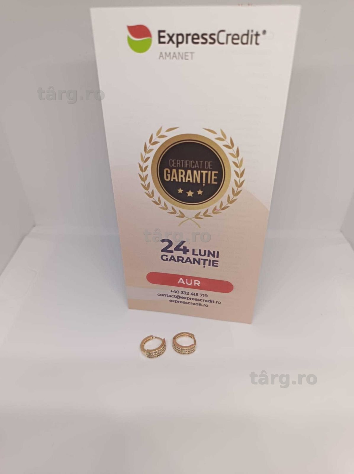 Cercei Aur 14K 2.20g (Ag4 Dacia B.52376.3) Garantie 2 ani
