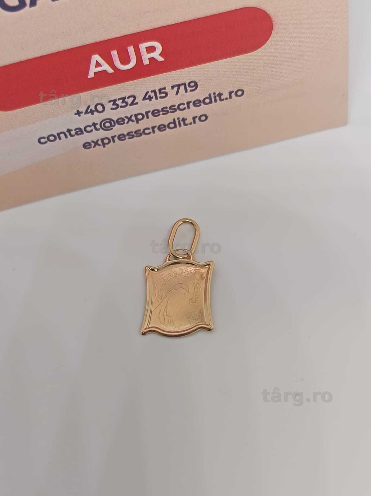 Medalion Aur 14K 0.55g (Ag4 Dacia B.52376.2) Garantie 2 ani 2