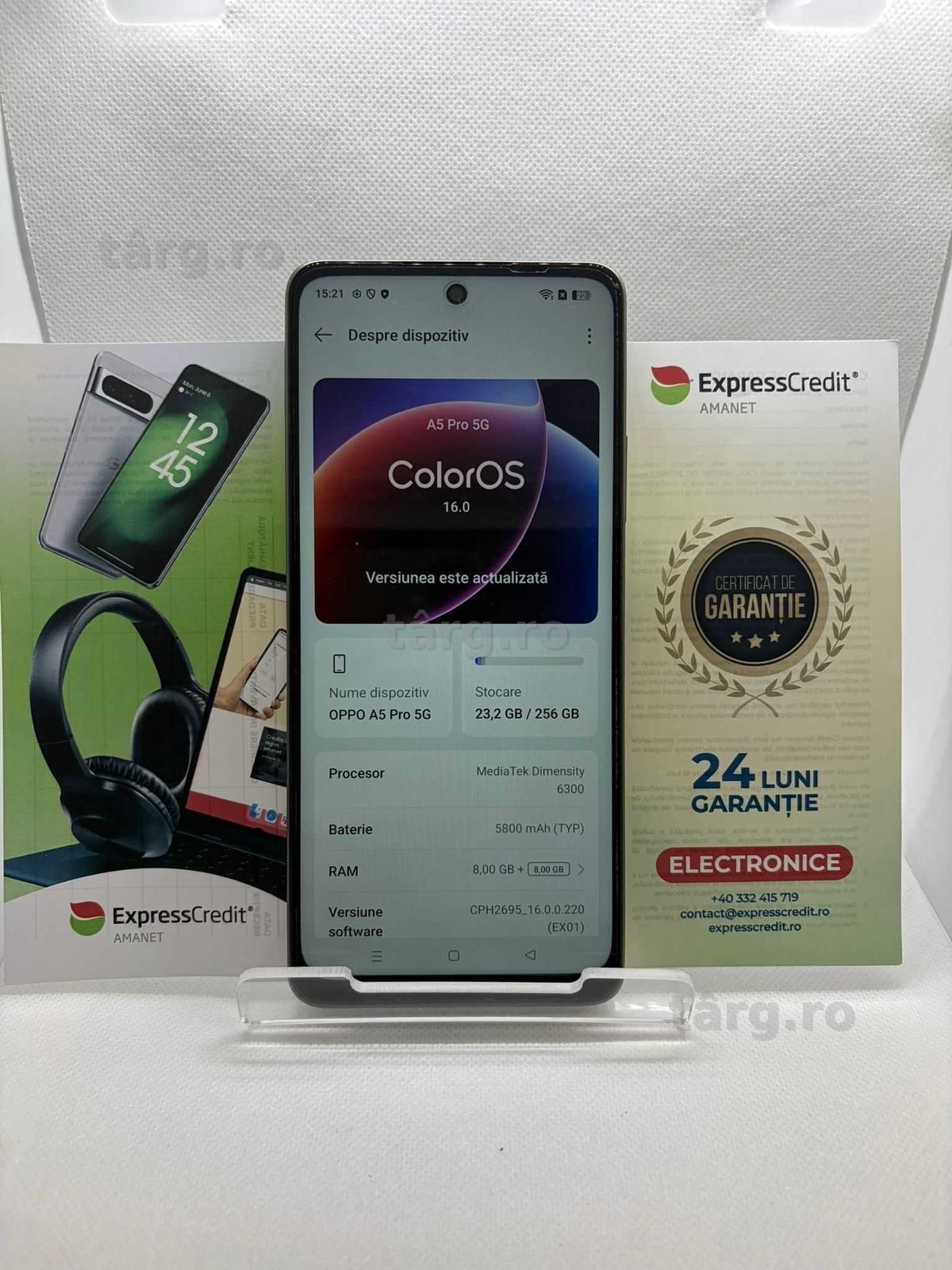 Telefon Oppo A5 Pro 8/256gb (Ag16 Moldova B32875) Garantie 2 ani!