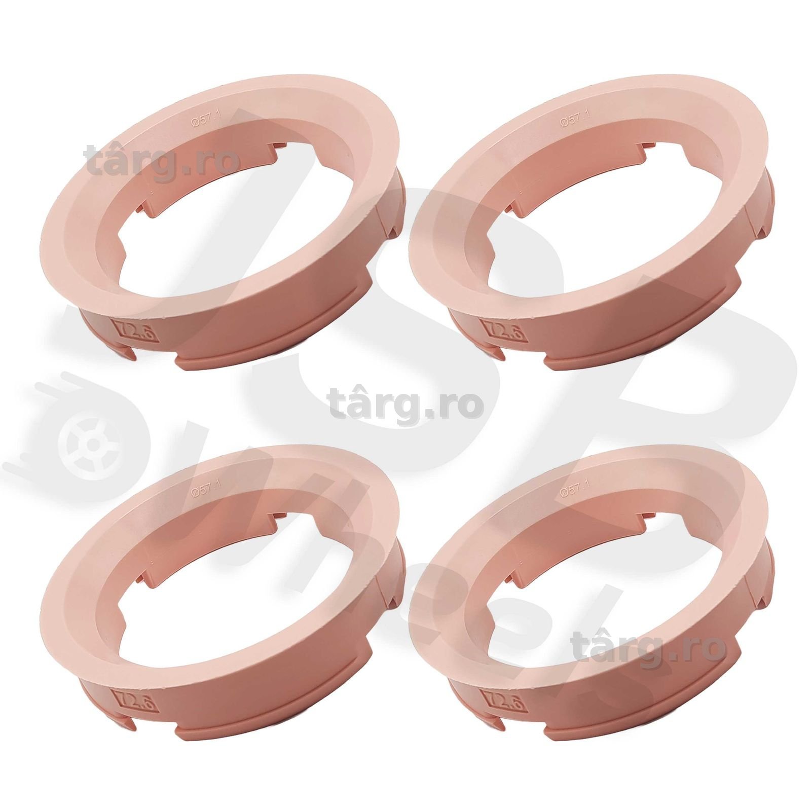 Set inele de centrare jante 72.6-57.1 mm VW,Seat,Skoda,Audi
