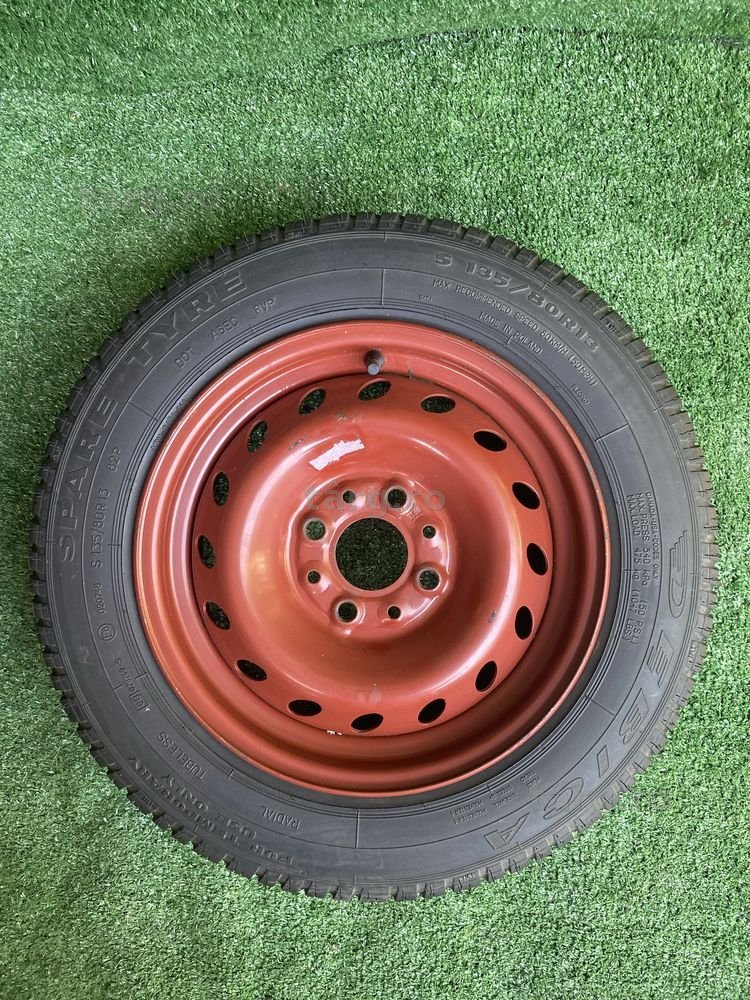 Roata rezerva originala Fiat 500 Lancia 4X98 cu anvelopa 135 80 13