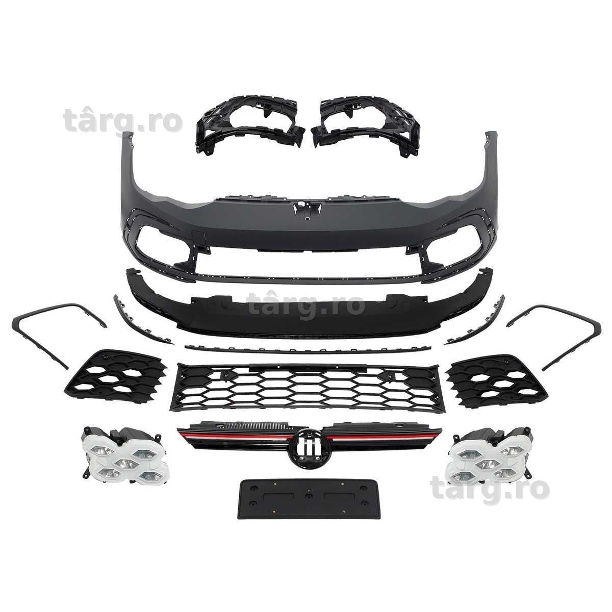 Bara fata VW Golf 8 GTI design cu SRA + LED DRL -Oferta