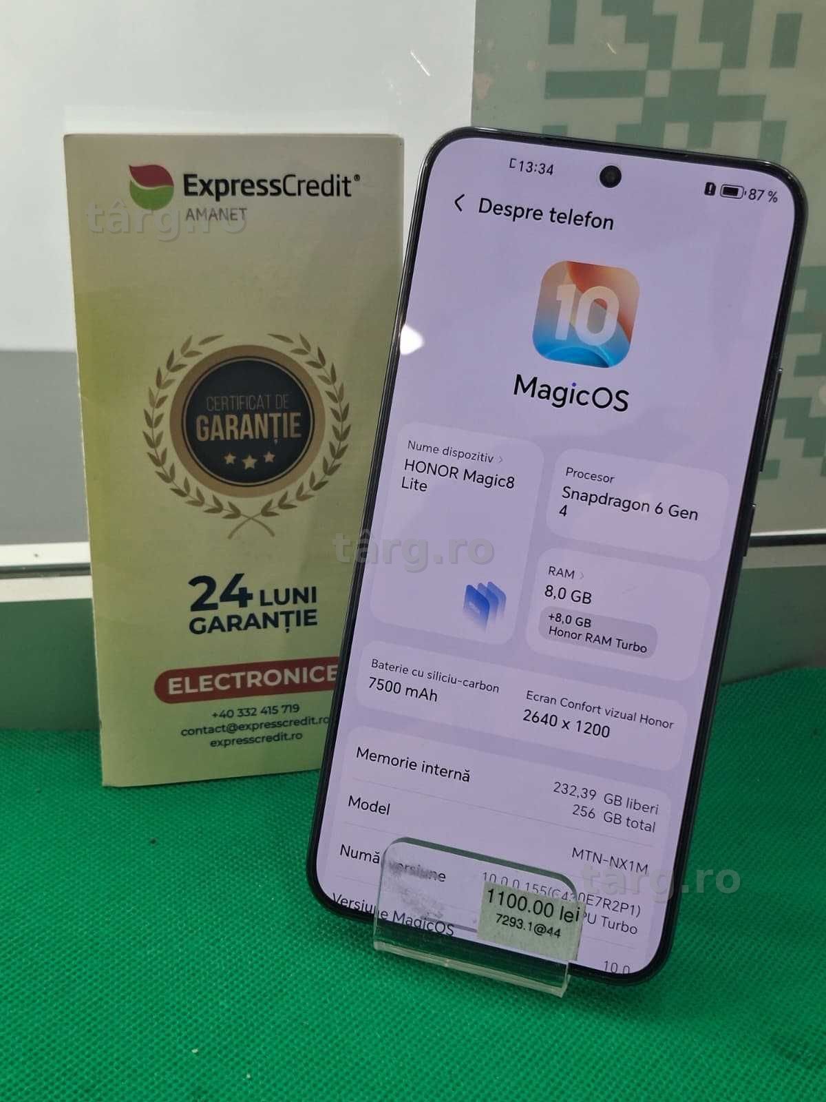Honor Magic 8 Lite 5G 8/256Gb (Ag44 B7293) - Garatie 2 ani! 2