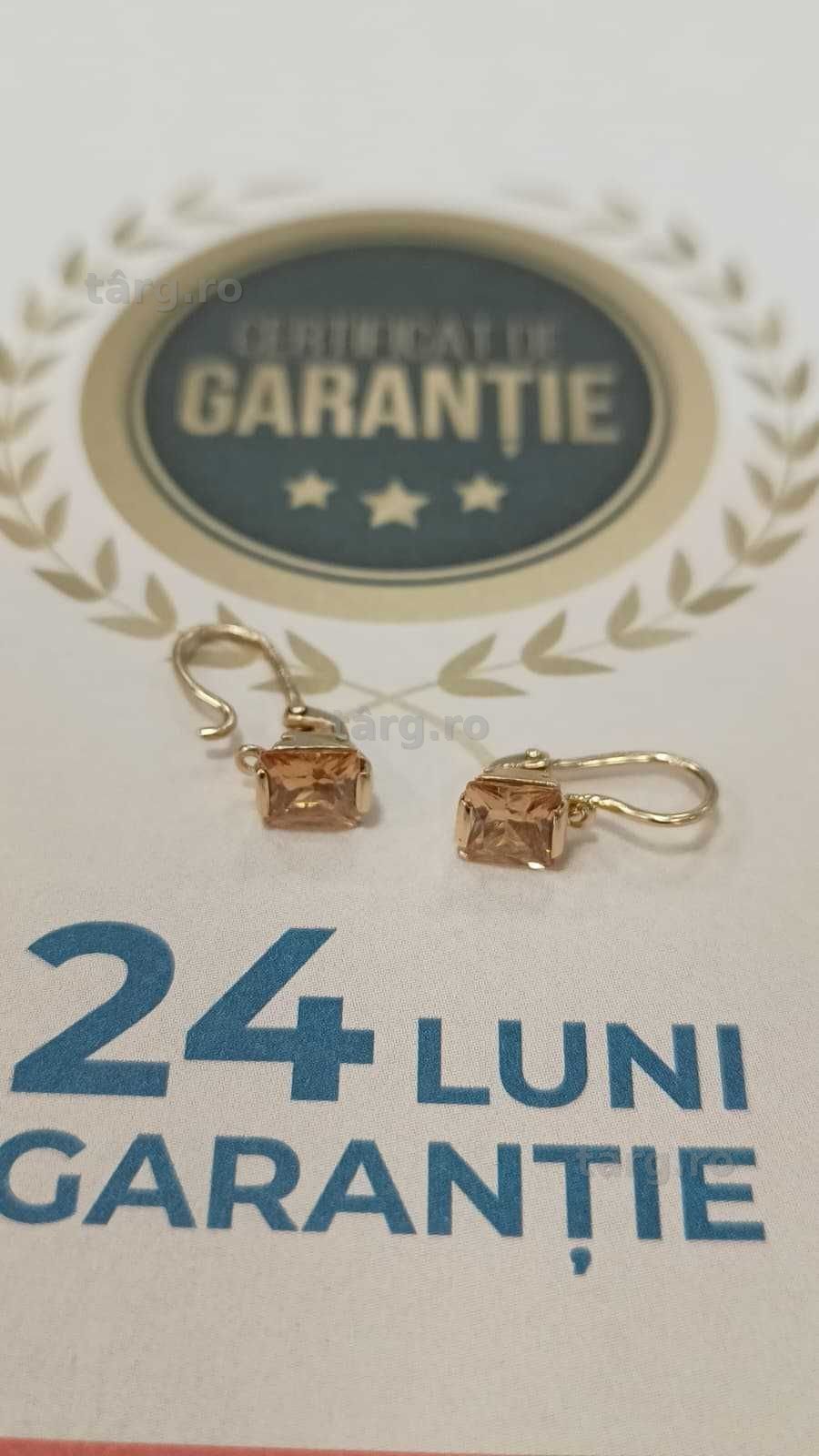 Cercei aur 14K 2.20gr [AG24 Harlau B.46250.1] - Garantie 2 ani!
