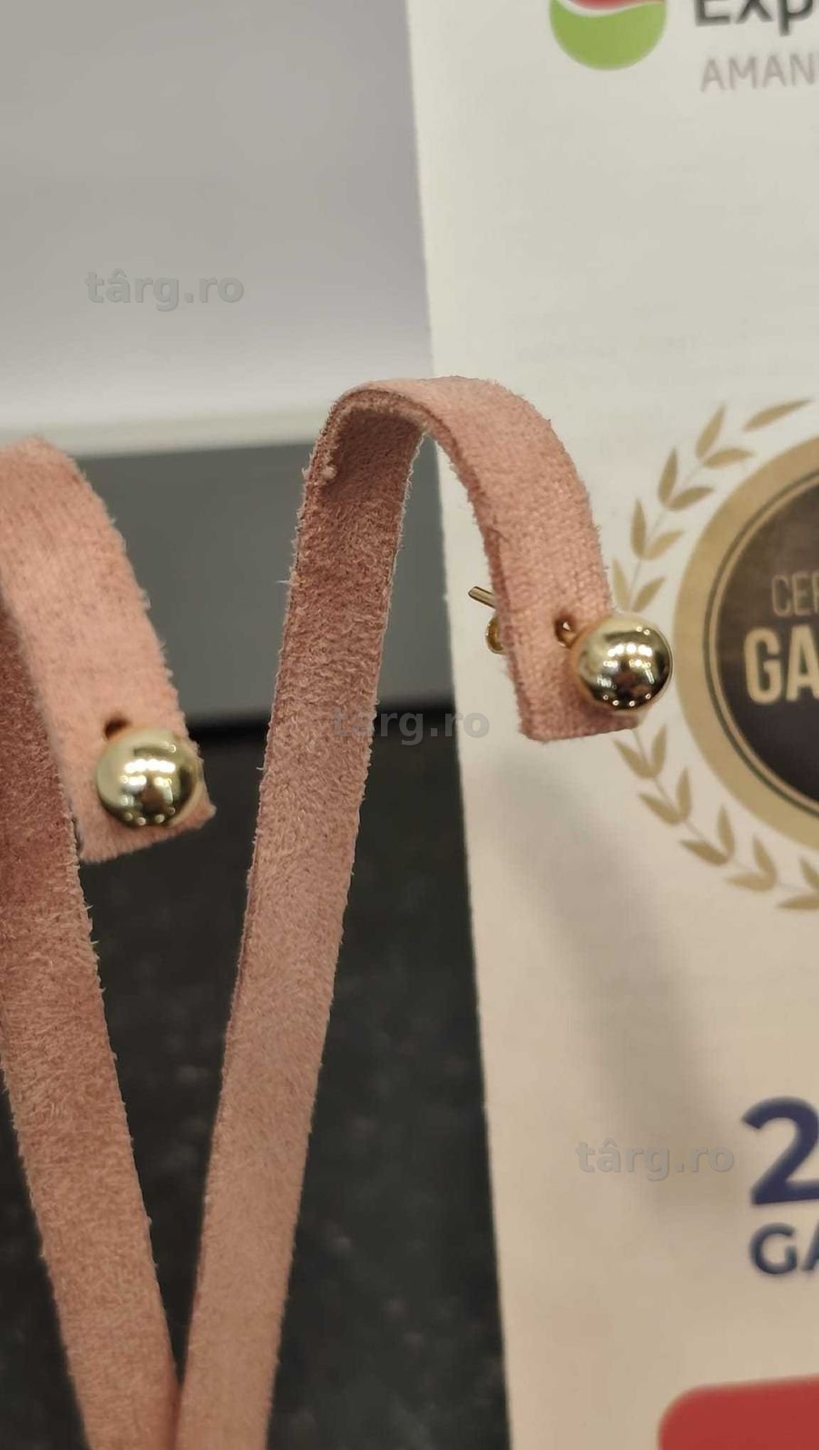 Cercei aur 14K 1.17g (Iulius Mall)(B-550) Garantie 2 ani! 2