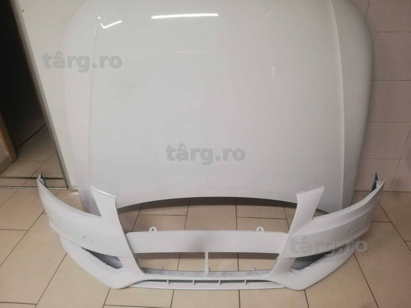 Capota Motor&Bara Fata Spalator Far Audi A4 B8 An 07-11 (LY9C (Alb))