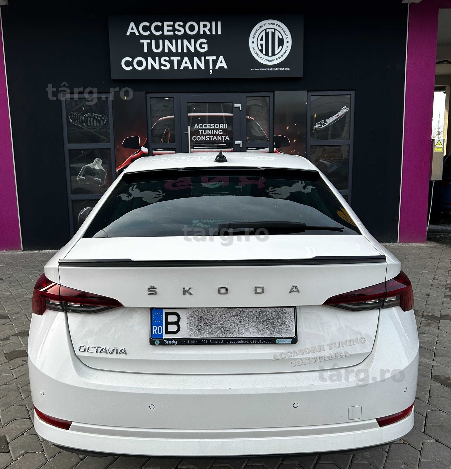 Eleron Portbagaj - Skoda Octavia 4 M4 Negru Lucios