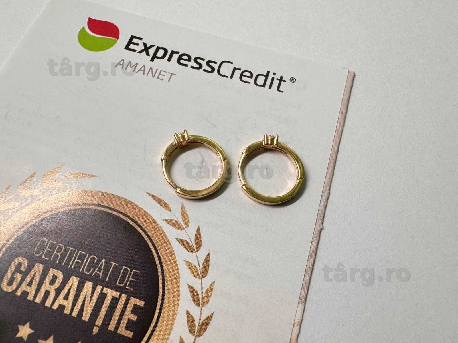 Cercei aur 14K 1.32g (B.61284.1 Tatarasi) Garantie 2 ani 2