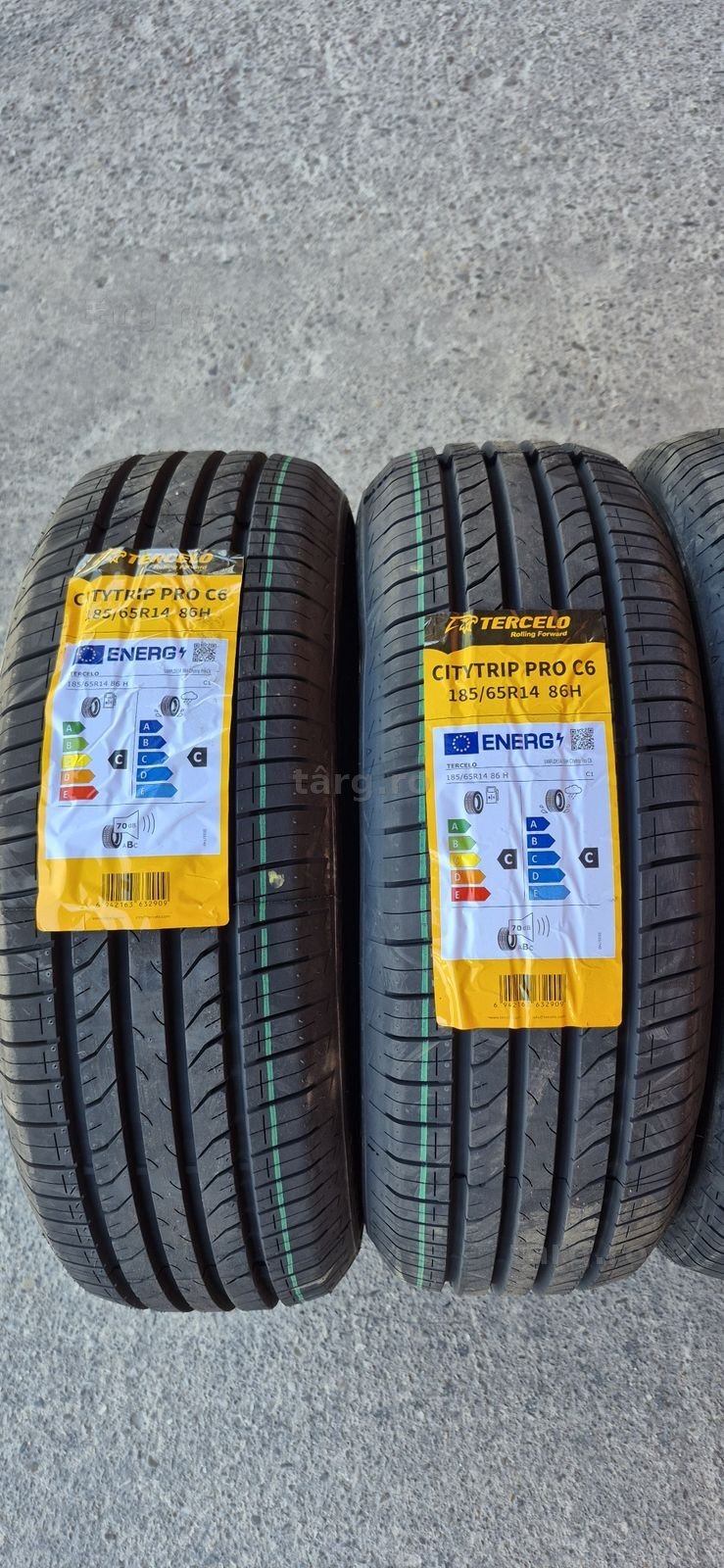 4 anvelope vara noi Tercelo 185/65/14,dot 2025.Pretul este pe bucata. 2