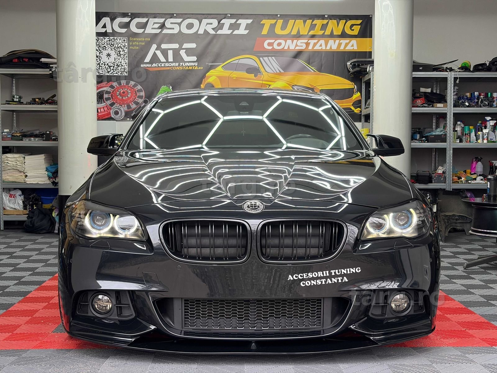 Capace Oglinzi Tip Batman - BMW Seria 5 E60 FL F10 NFL Negru Lucios