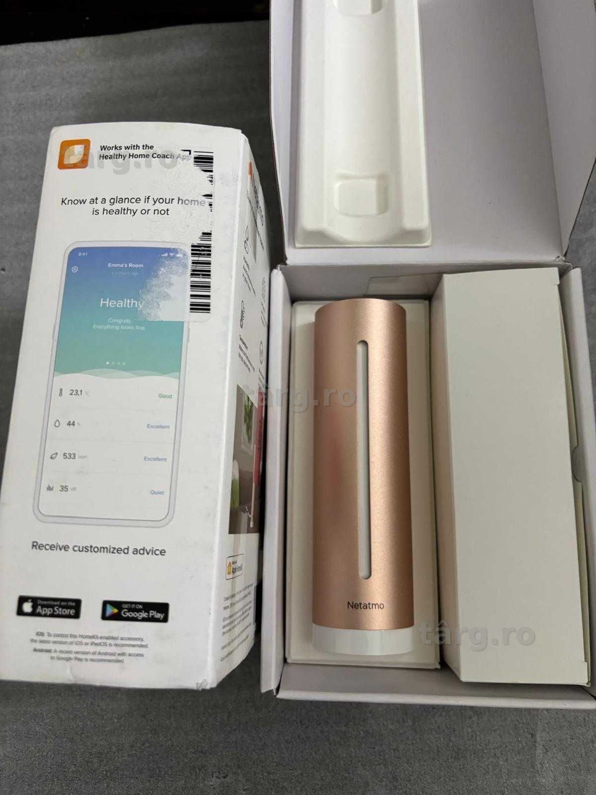 Netatmo Healthy Home Coach NHC-EC  -  statie inteligenta monitorizare