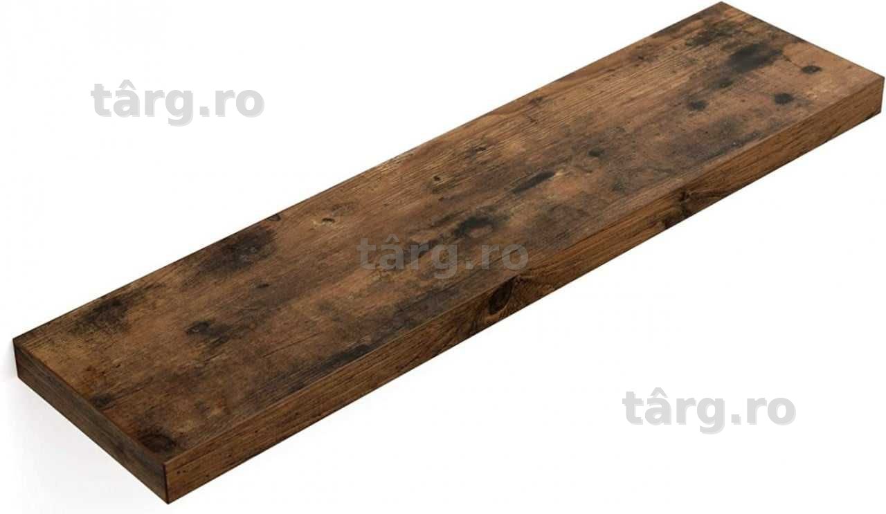 Raft de perete, Songmics, 80 × 20 × 3,8 cm, nuc