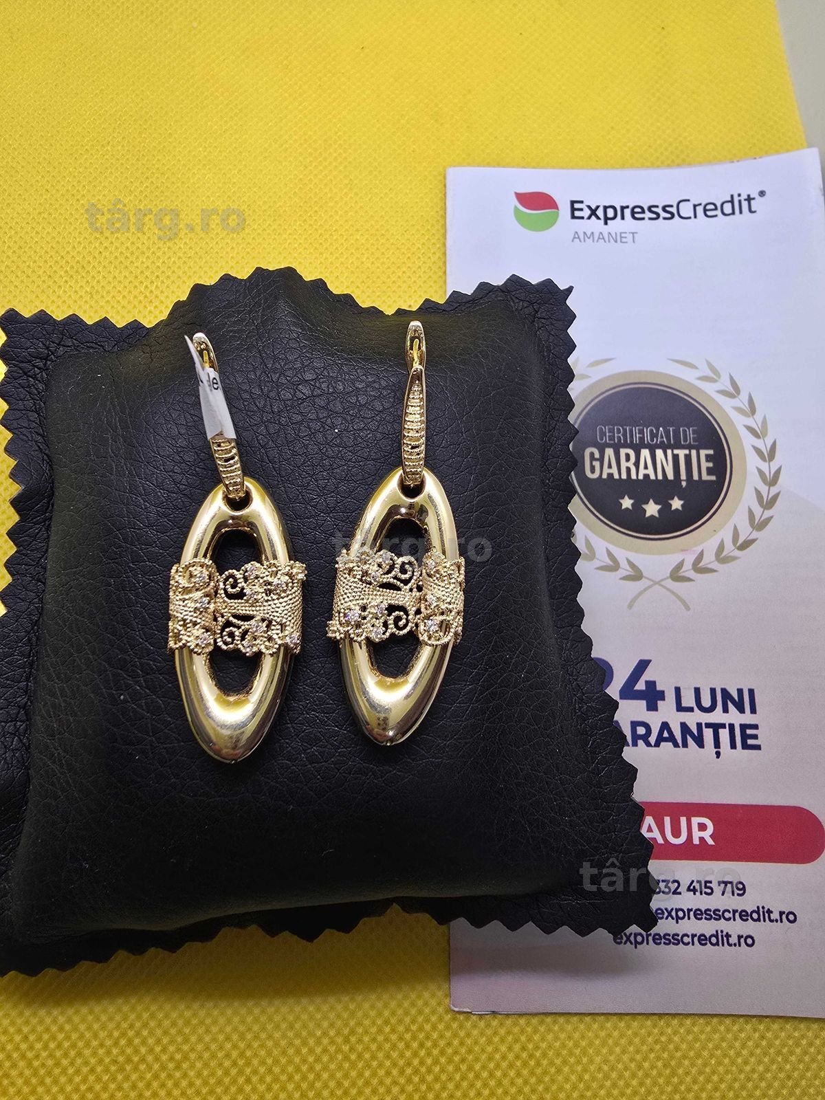 Cercei de aur 14k (Ag29 Siraj b.33805.1) Garantie 2 ani